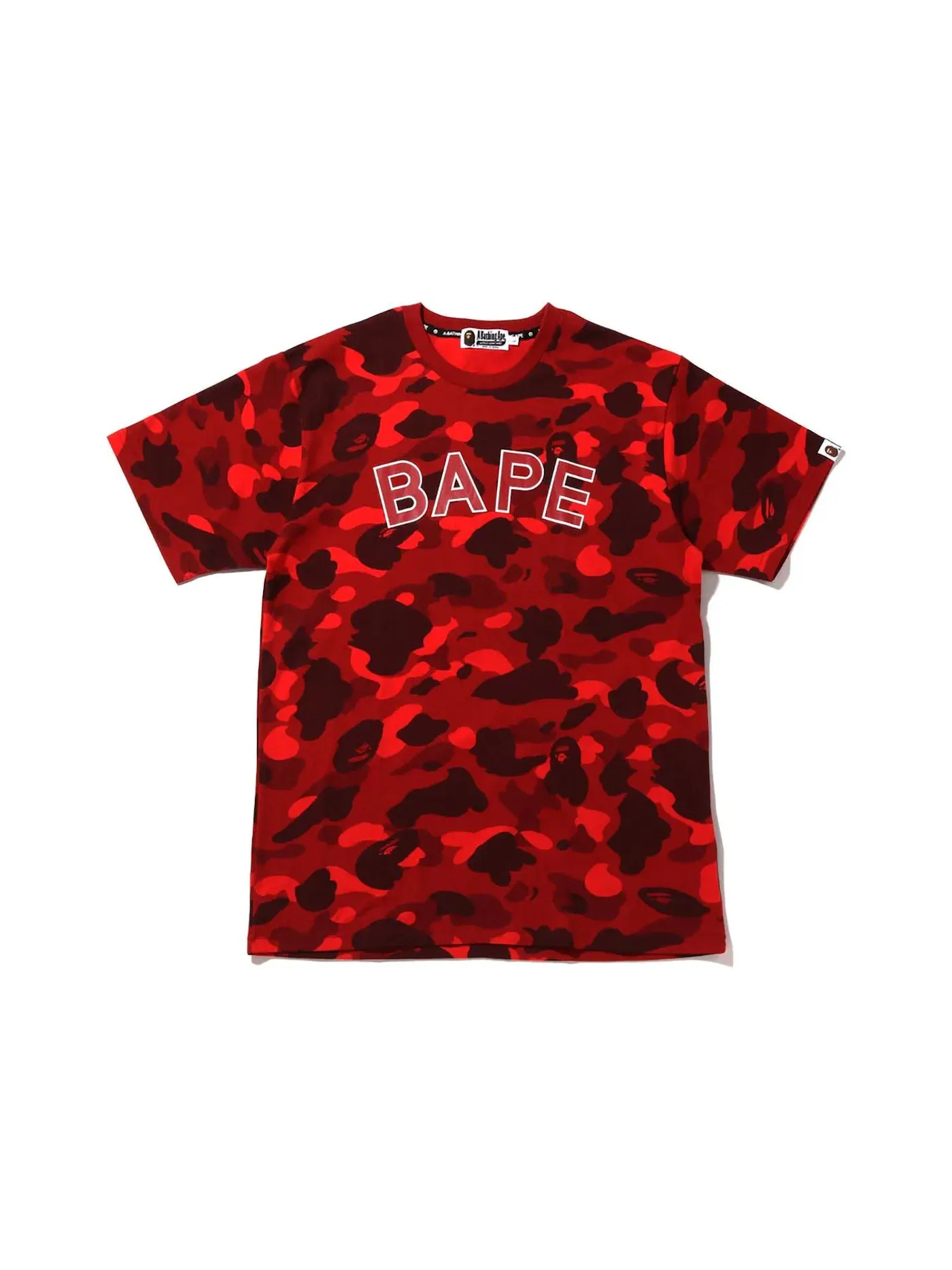 Мужская футболка с камуфляжным принтом BAPE Tee (FW22) BAPE — изображение 1 из 1, красный