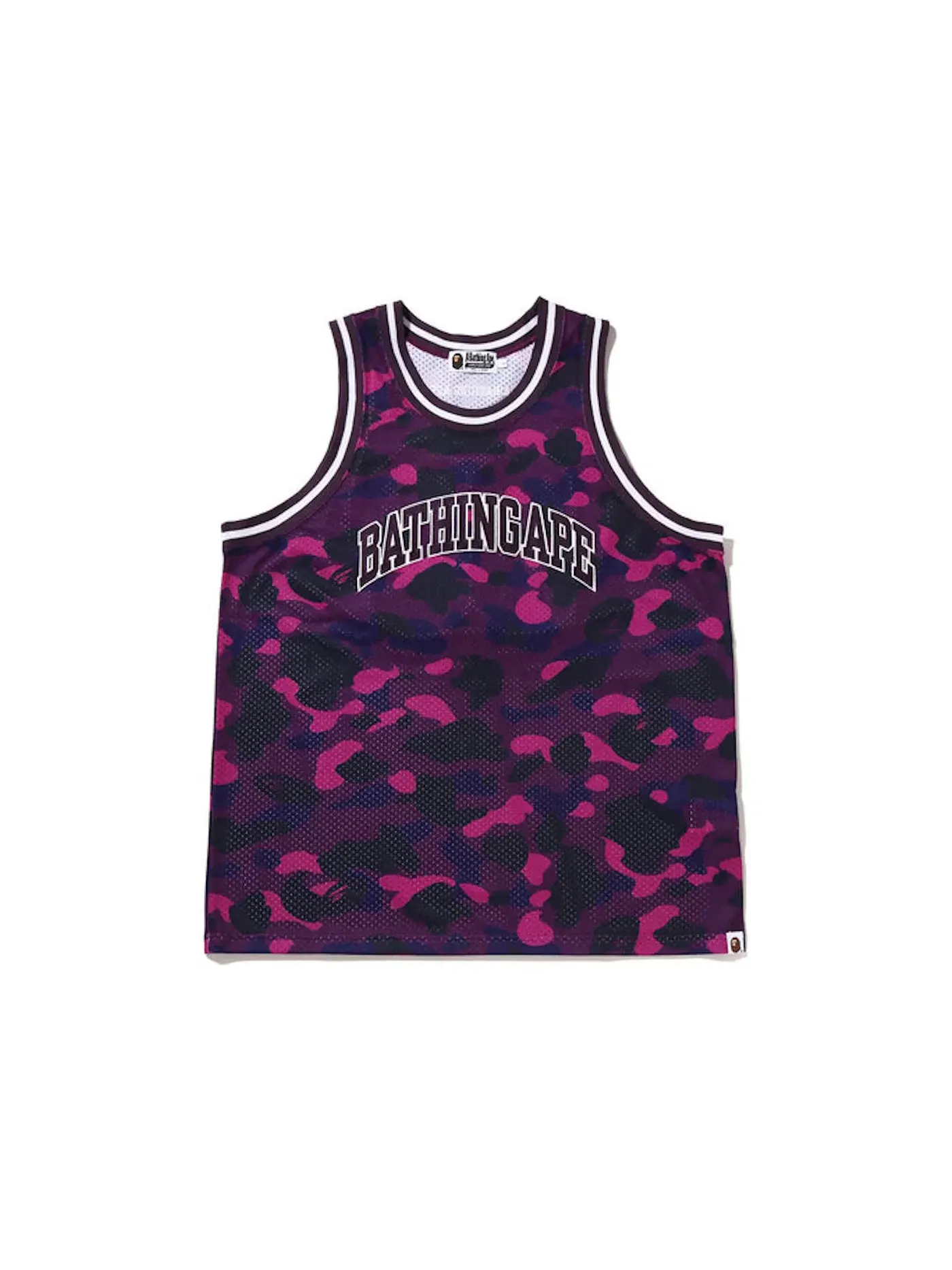 Мужская майка с камуфляжным принтом Color Camo BAPE — изображение 1 из 2, фиолетовый