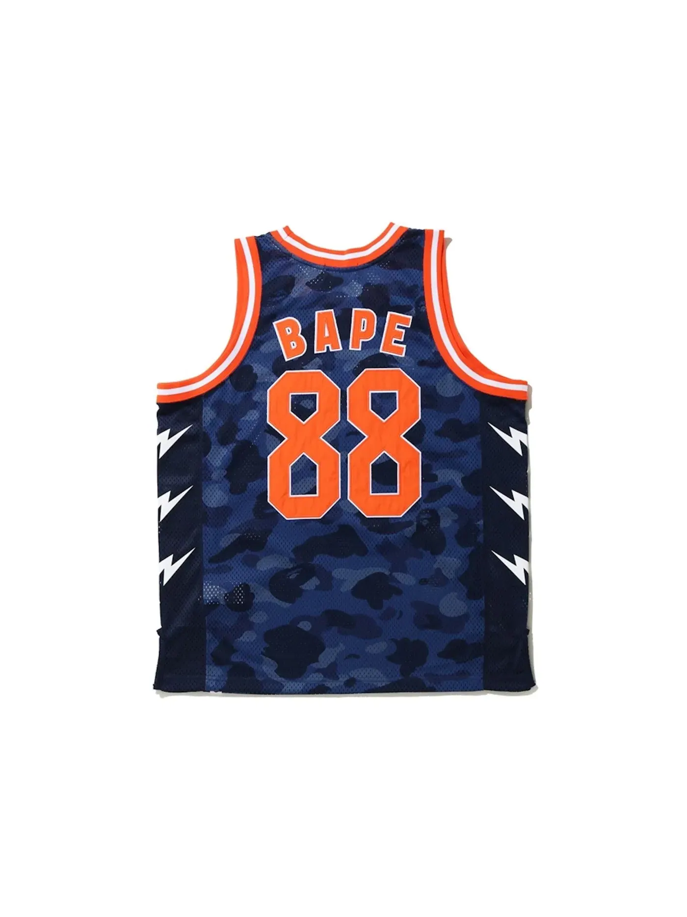 Мужская джерси BAPE Color Camo Basketball Tank Top BAPE — изображение 2 из 2, темно-синий