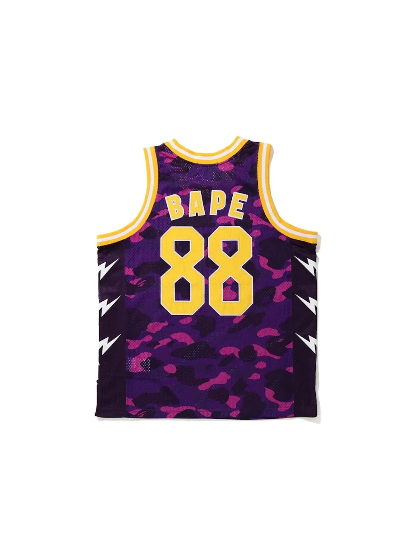 Мужская джерси без рукавов BAPE Color Camo Basketball Tank Top — изображение 2 из 2, фиолетовый
