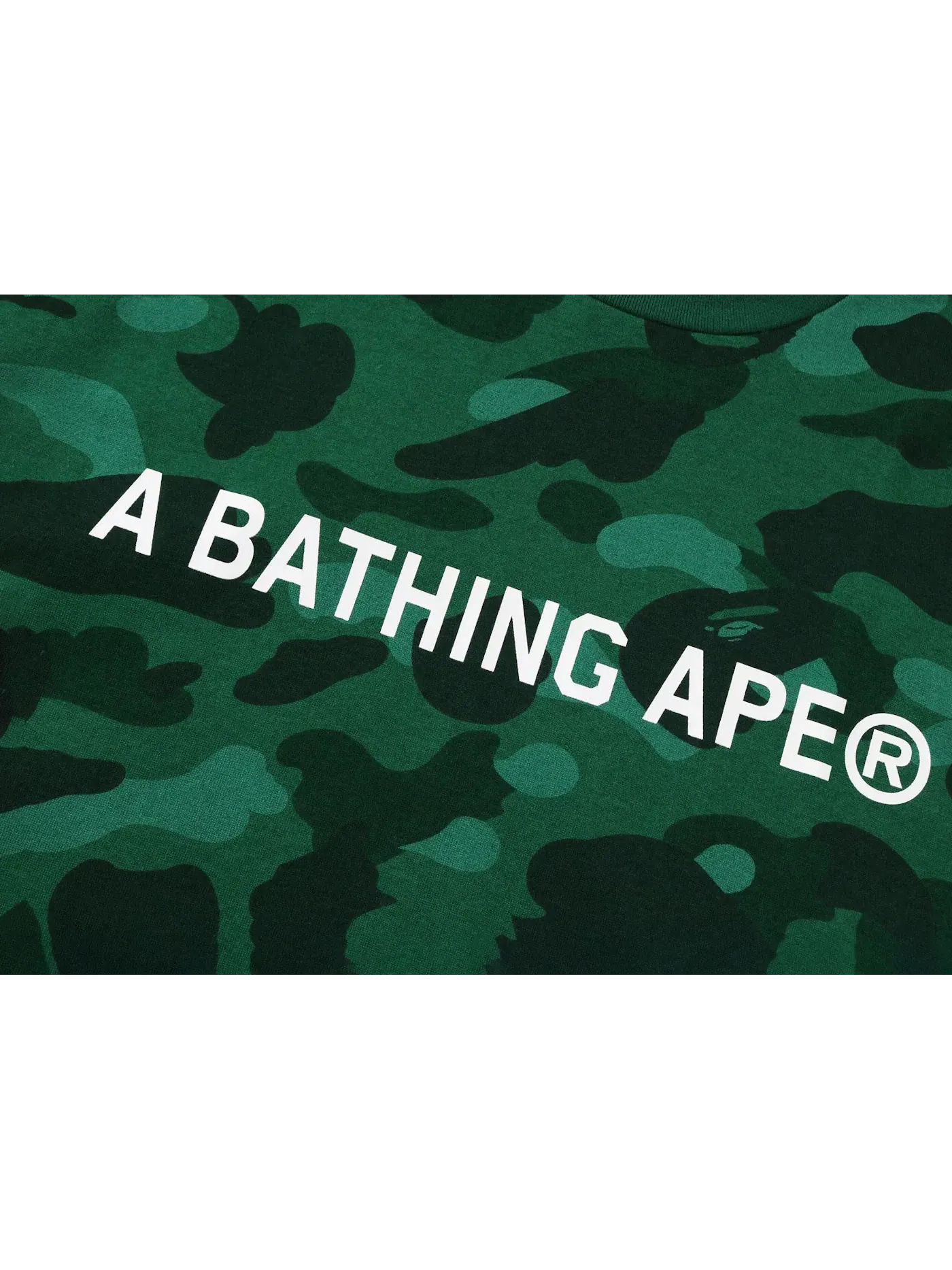 Мужская футболка свободного кроя с принтом BAPE Color Camo Bathing Ape Relaxed Fit Tee — изображение 2 из 3, зеленый