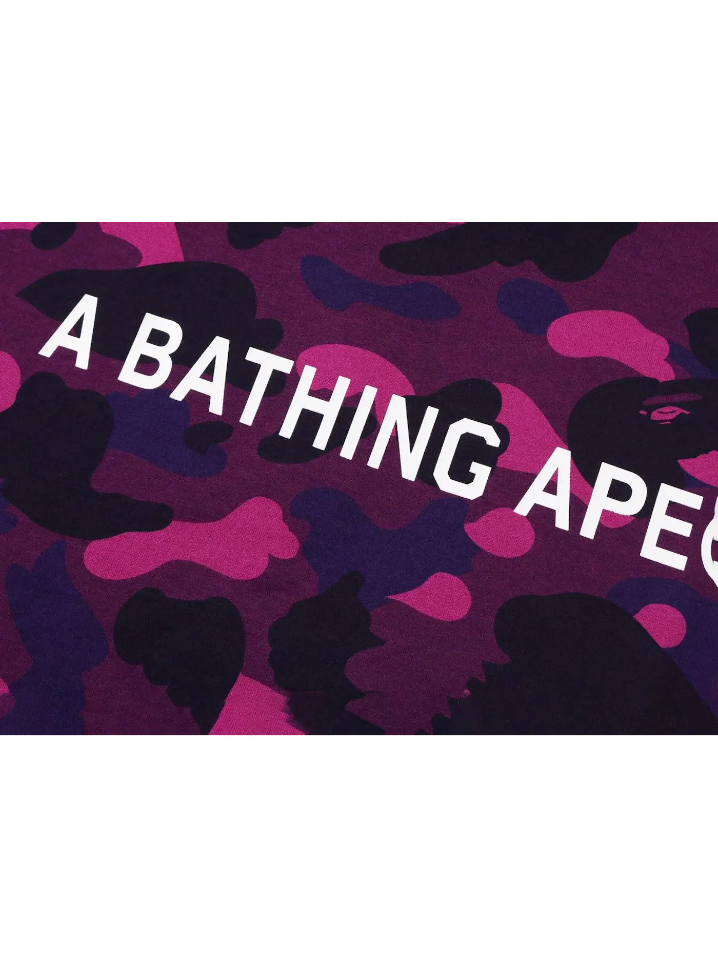 Мужская футболка свободного кроя с принтом BAPE Color Camo Bathing Ape Relaxed Fit Tee BAPE — изображение 2 из 3, фиолетовый