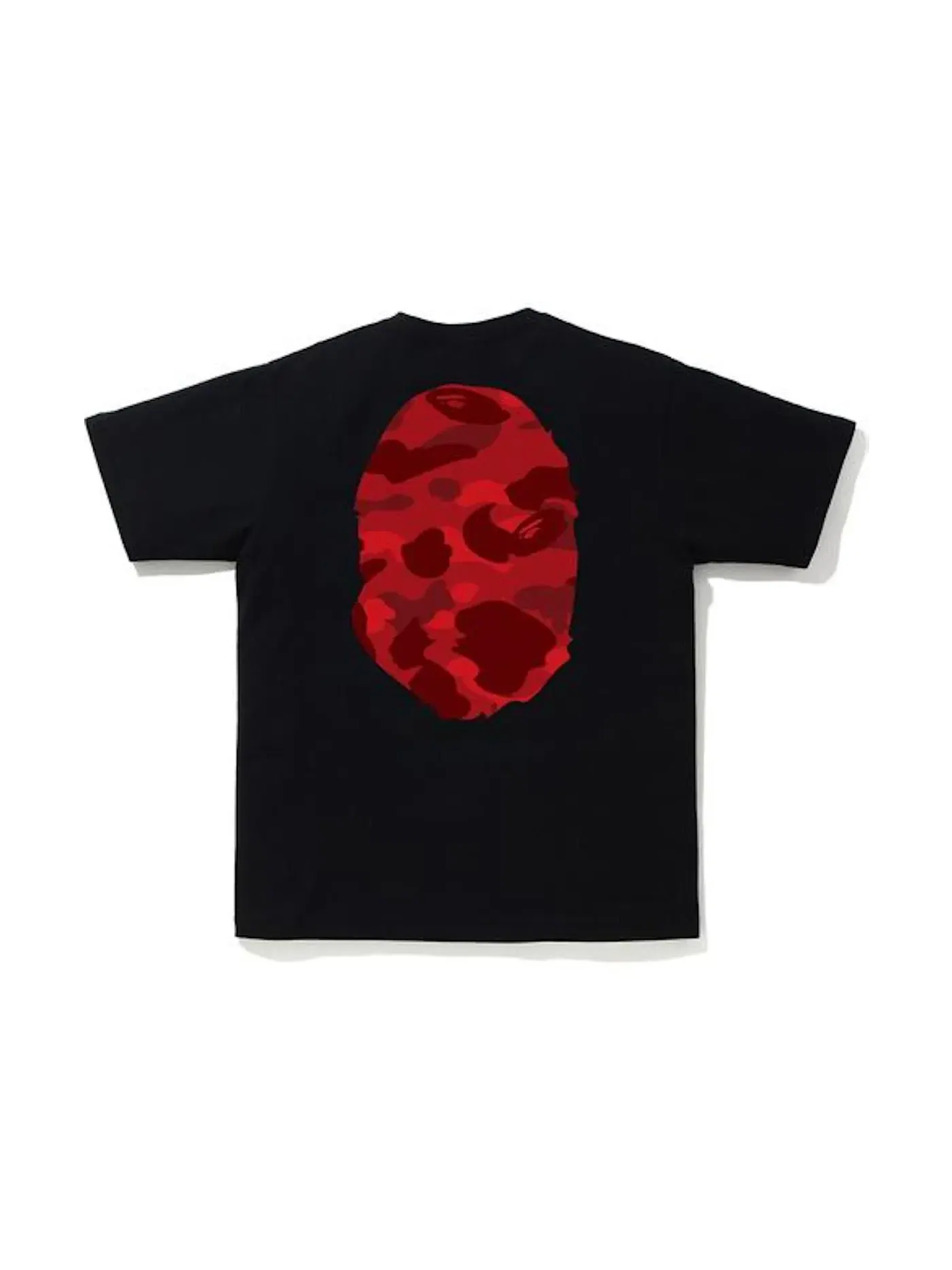 Мужская футболка с принтом Tee BAPE — изображение 2 из 2, черный/красный