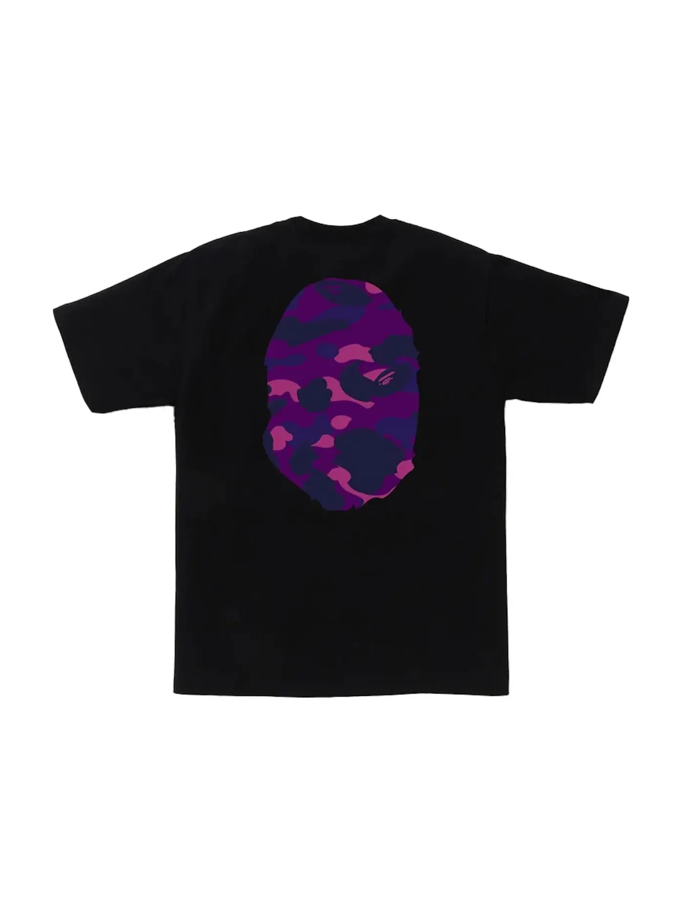 Мужская футболка с принтом Tee BAPE — изображение 2 из 2, черный/фиолетовый
