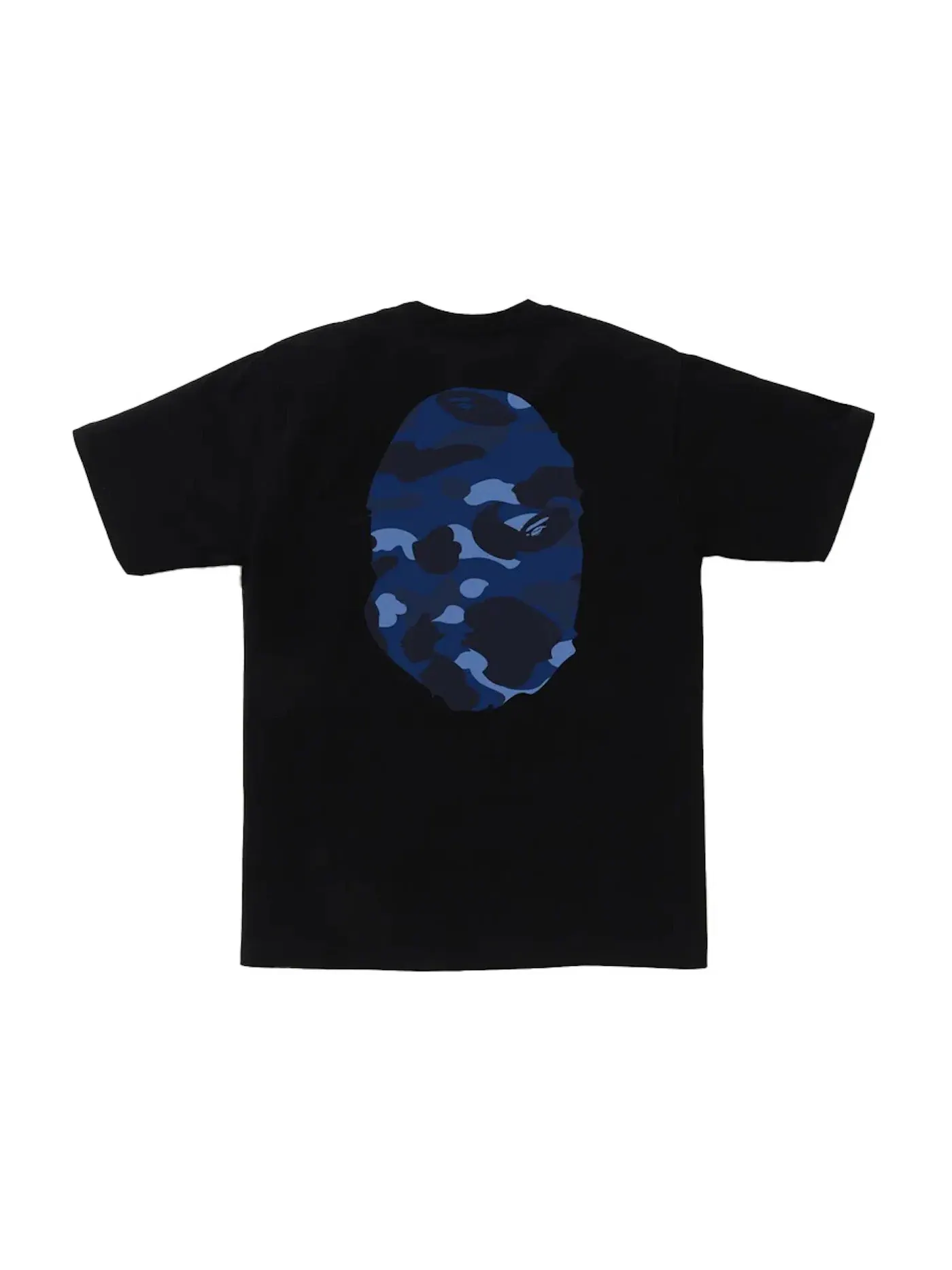 Мужская футболка с принтом Tee BAPE — изображение 2 из 2, черный/темно-синий