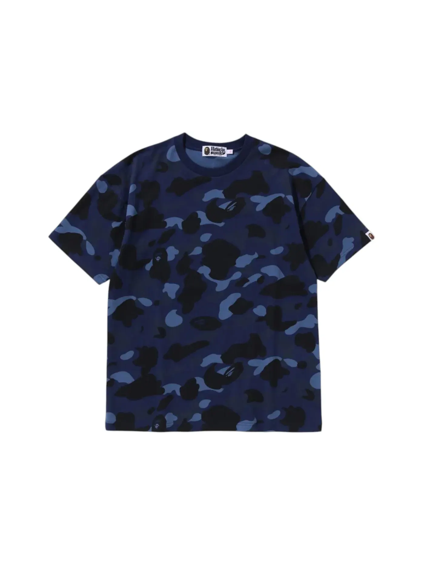 Мужская футболка с принтом BAPE Color Camo Big College Tee BAPE — изображение 1 из 1, синий