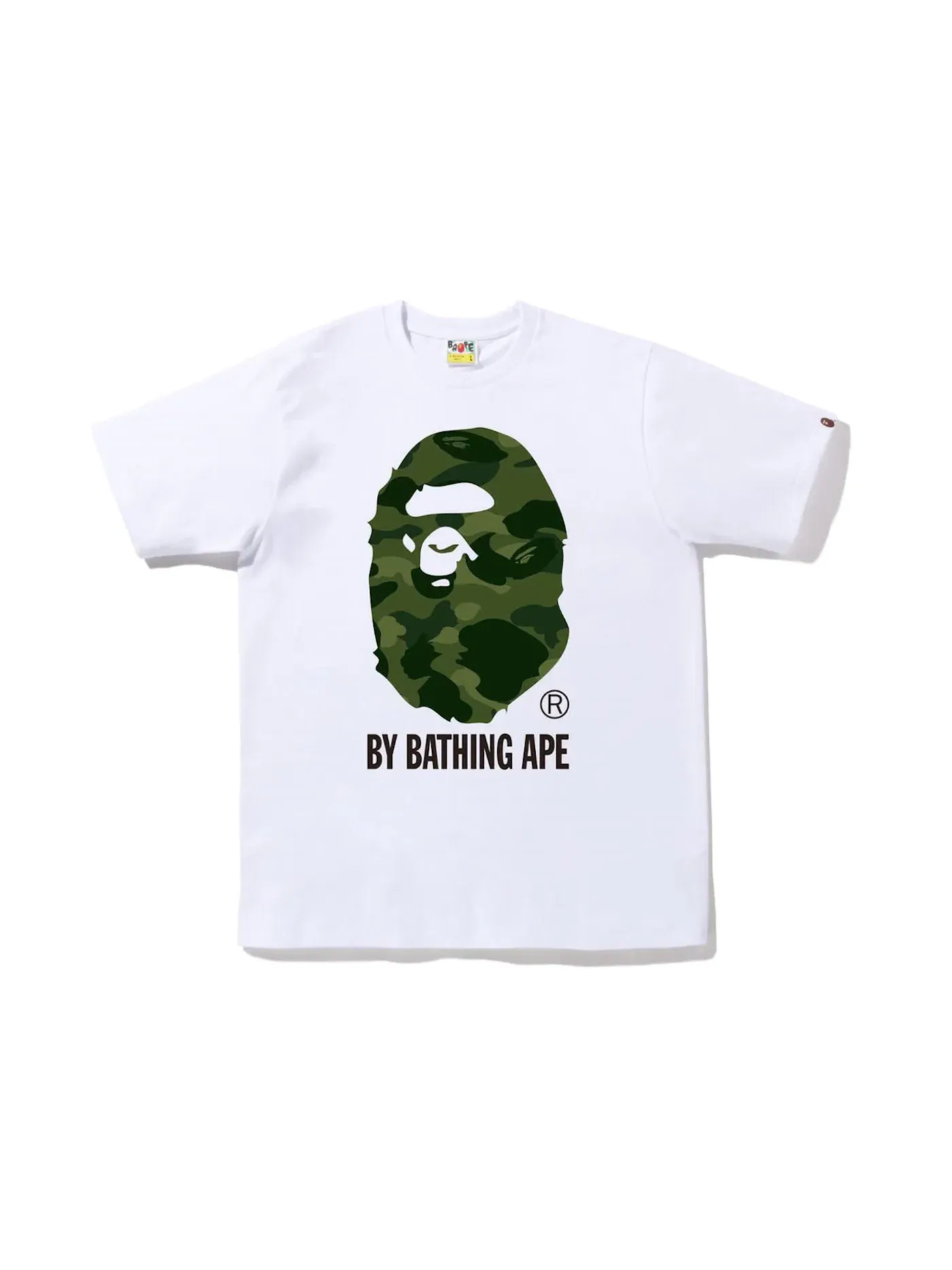 Мужская футболка с принтом BAPE Color Camo By Bathing Ape Tee (FW22) — изображение 1 из 1, белый зеленый