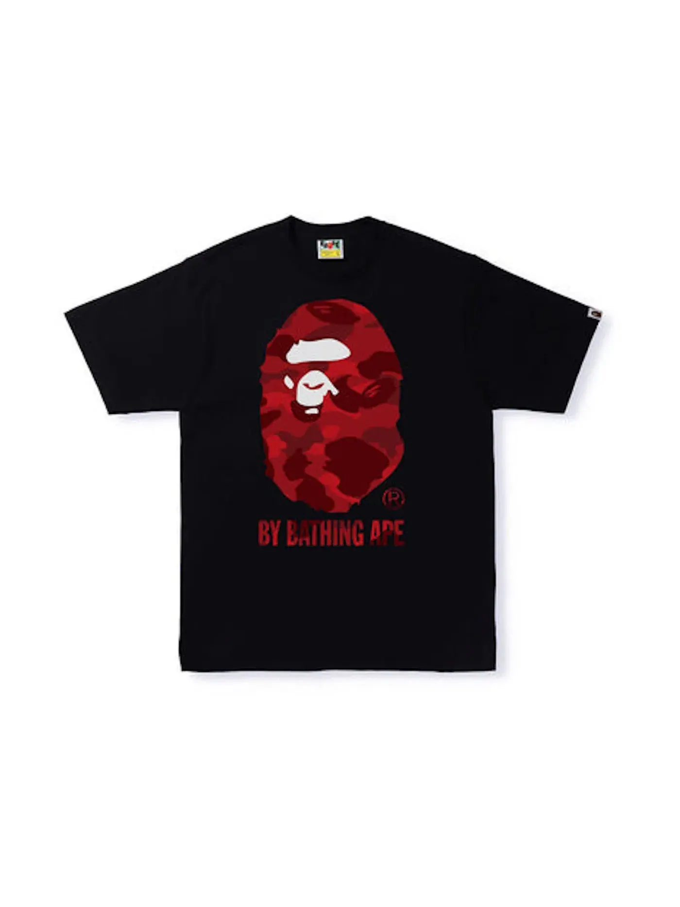 Мужская футболка с принтом BAPE Tee (SS22) BAPE — изображение 1 из 1, черный красный