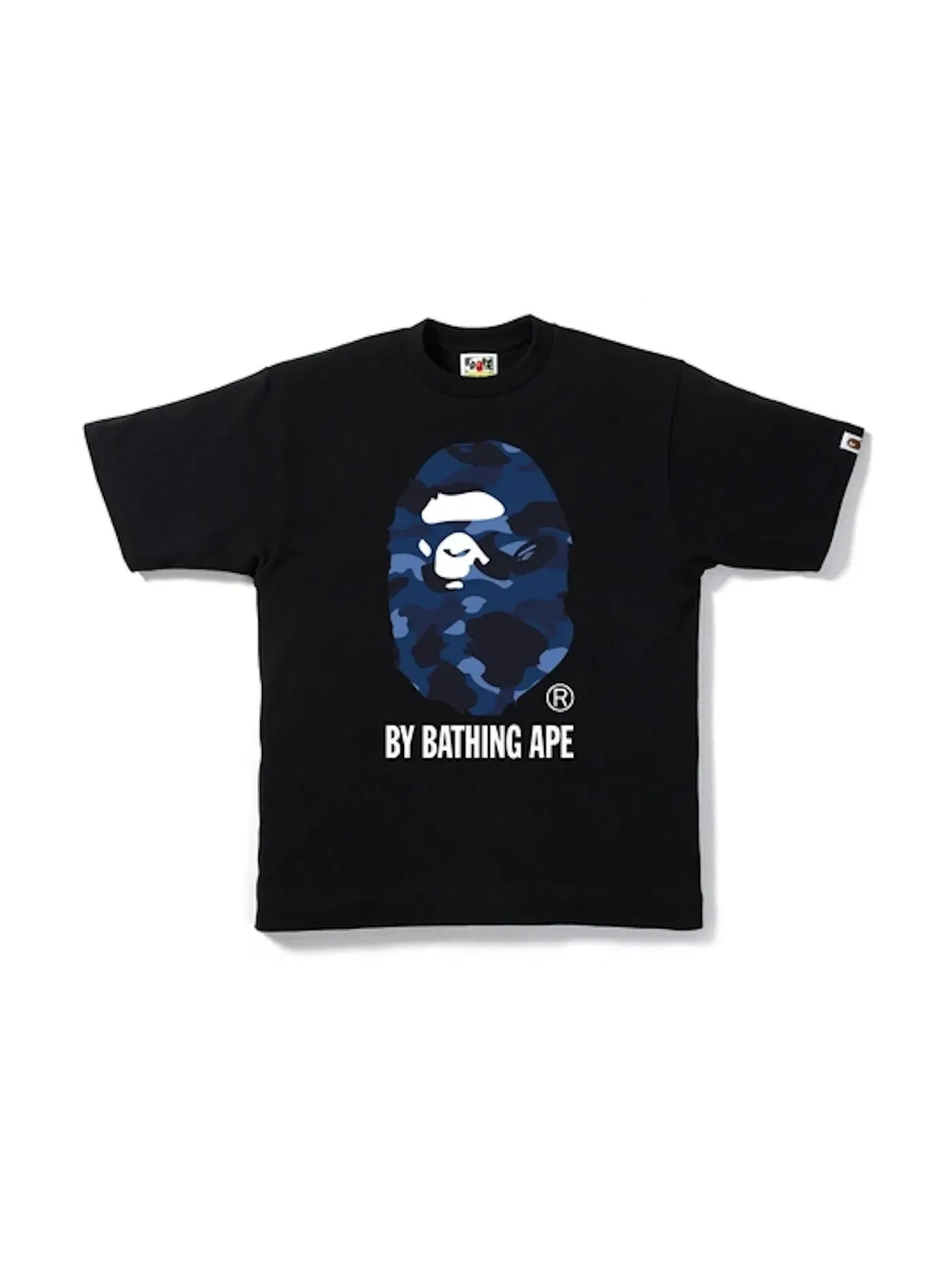 Мужская футболка с камуфляжным принтом Tee BAPE — изображение 1 из 1, черный/синий