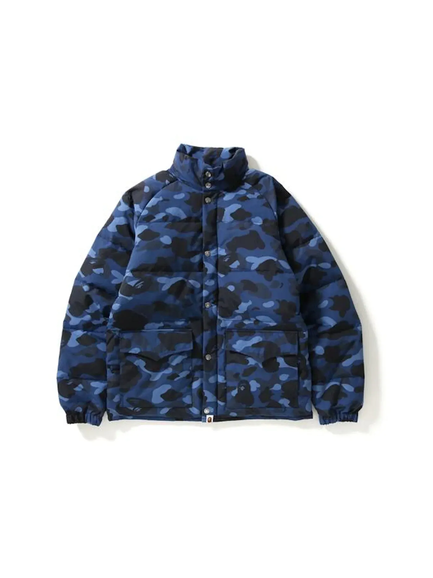 Унисекс пуховик Color Camo Classic Down Jacket BAPE — изображение 1 из 2, темно-синий