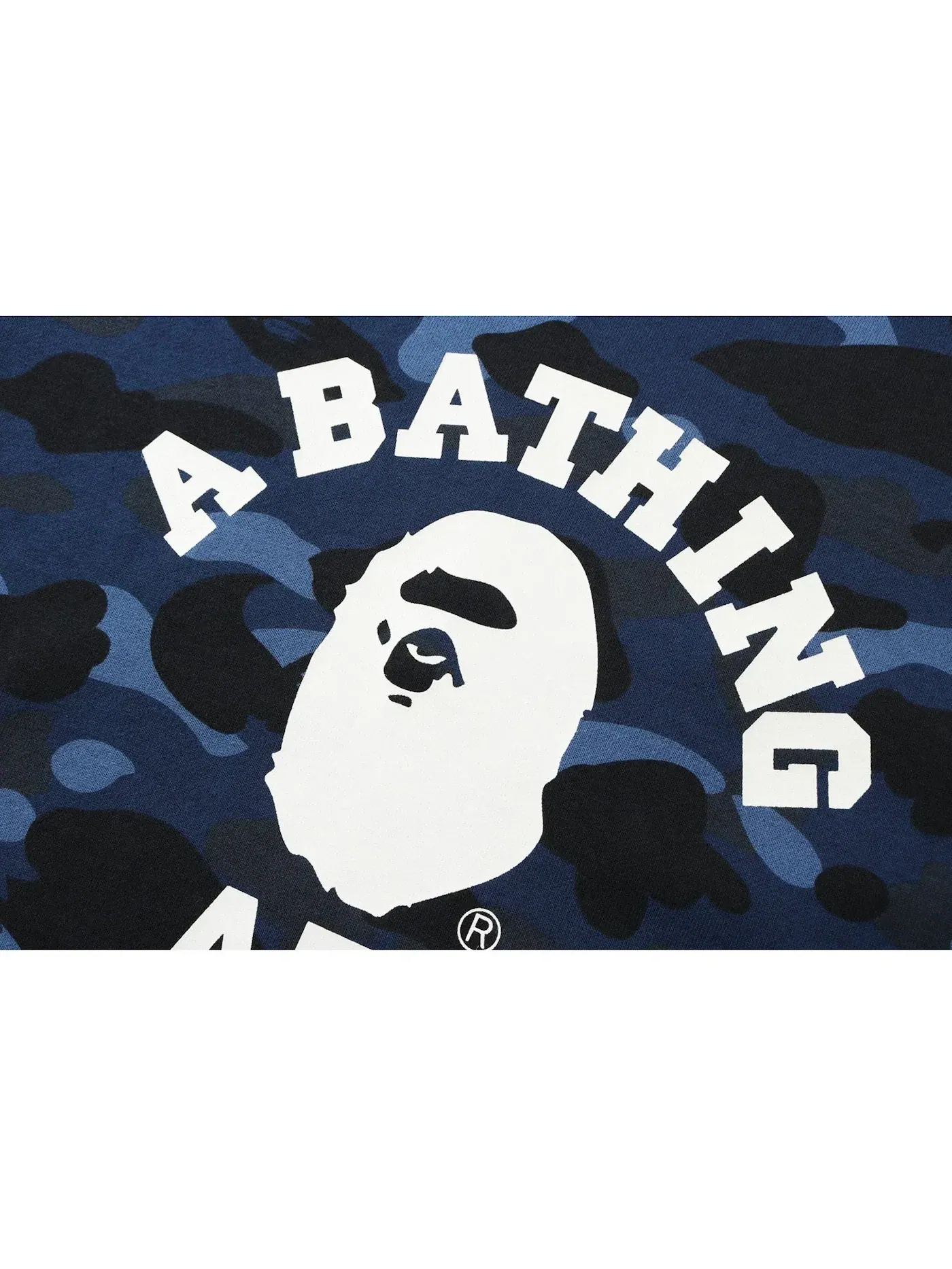 Мужской свитшот с принтом BAPE Color Camo College Crewneck — изображение 2 из 2, синий