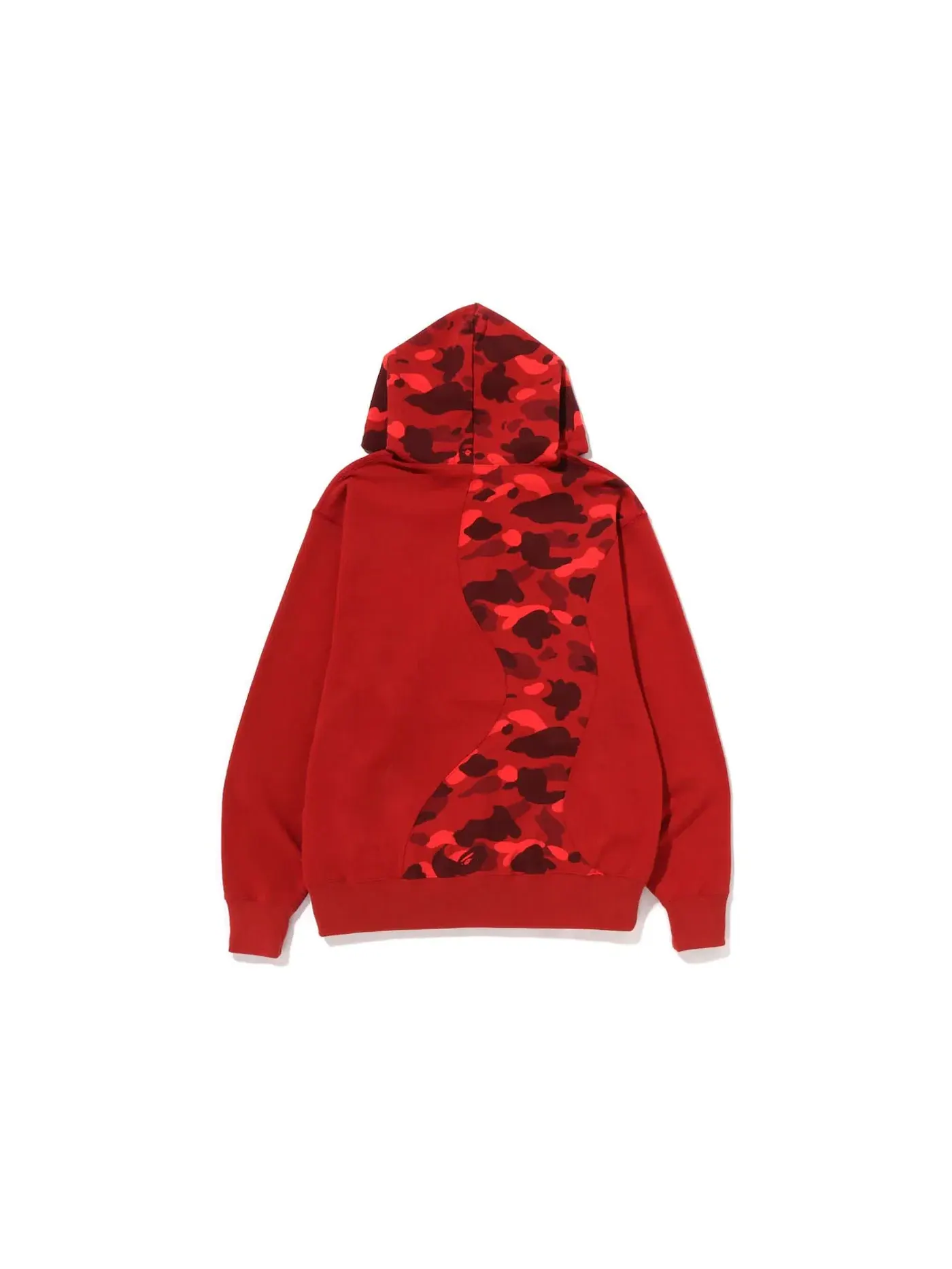 Мужская худи свободного кроя Color Camo College Cutting BAPE — изображение 2 из 2, красный