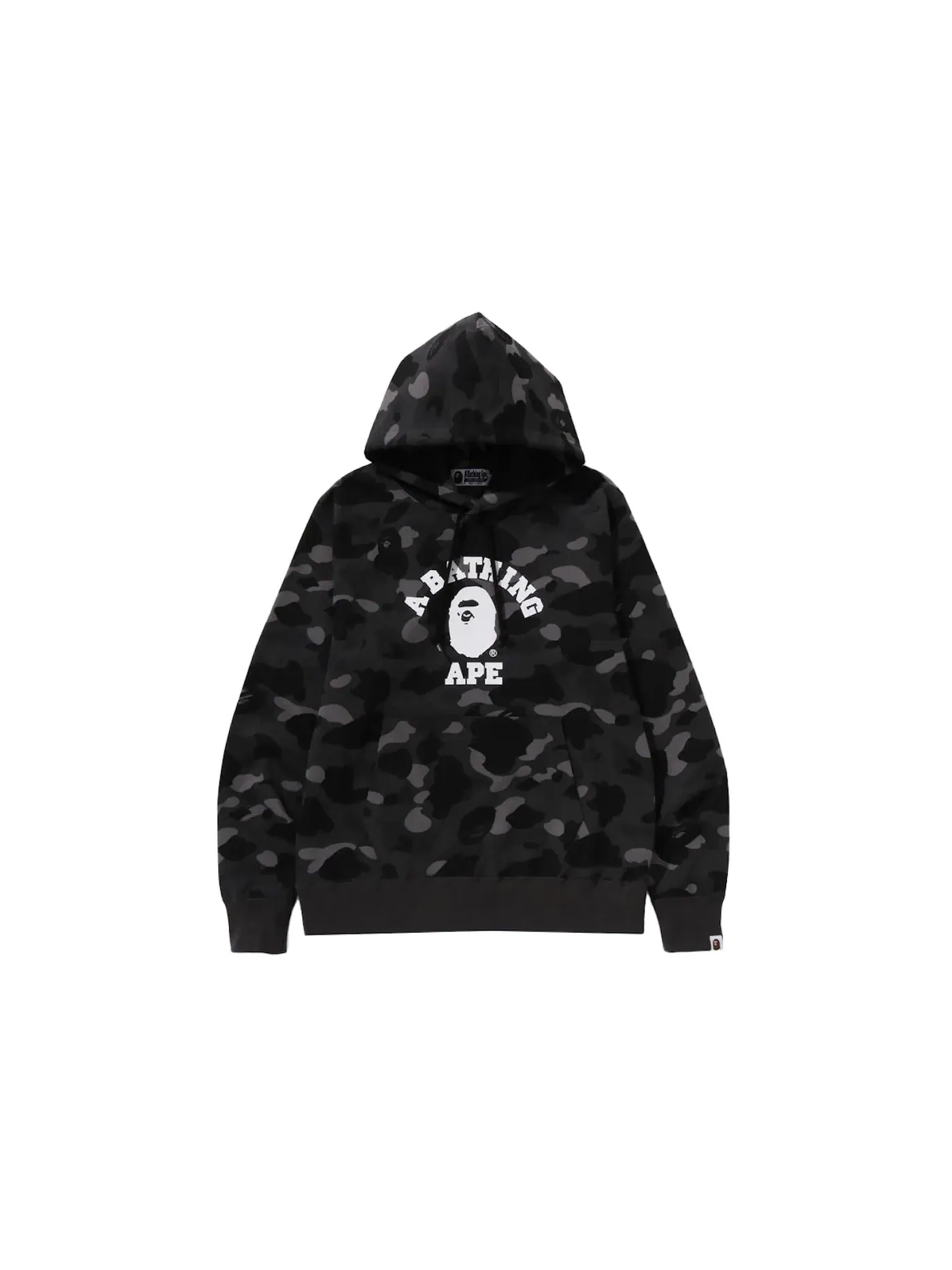 Мужской худи с камуфляжным принтом BAPE Color Camo College Pullover Hoodie Black — изображение 1 из 1