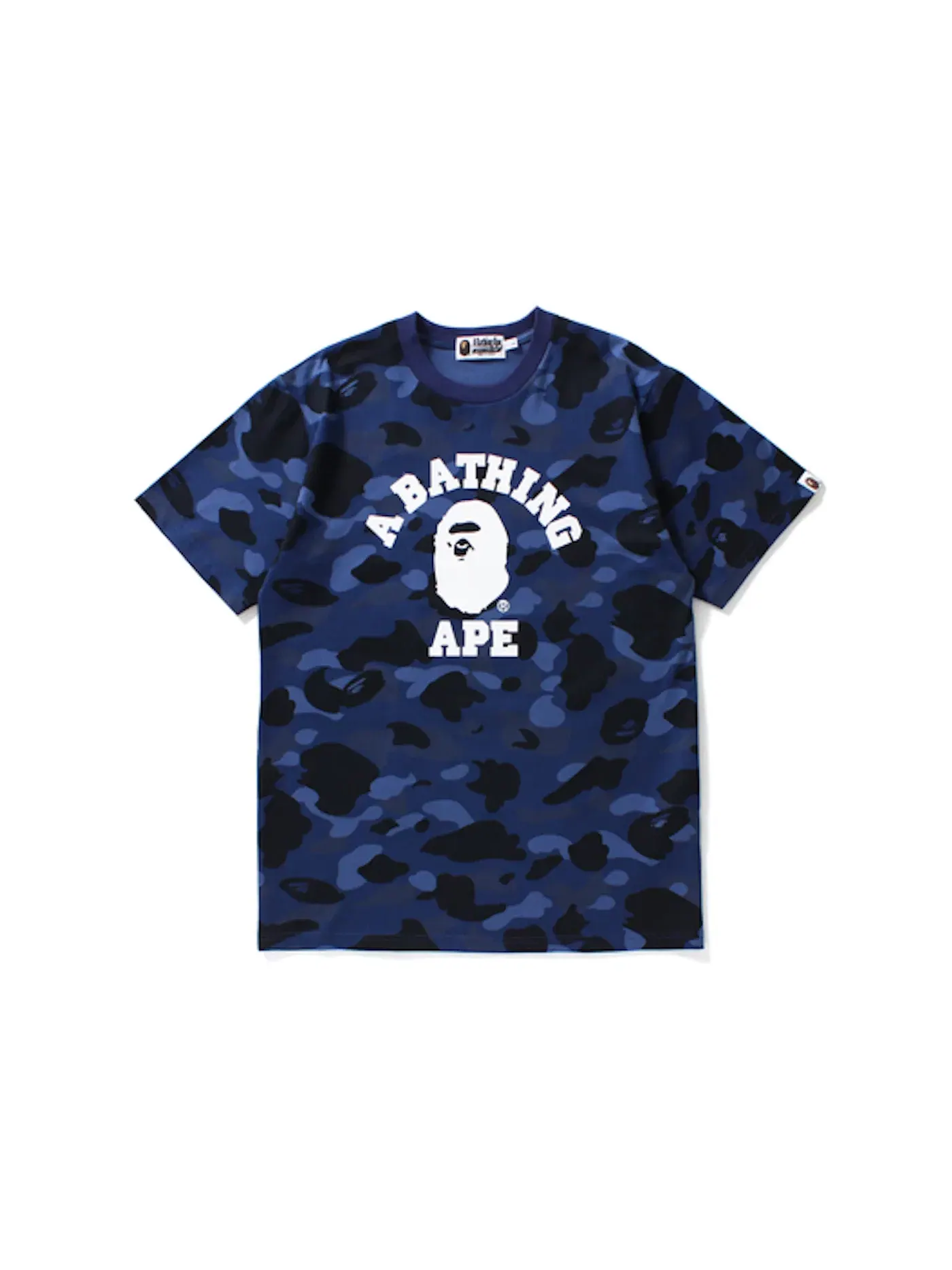 Мужская футболка с камуфляжным принтом BAPE Tee — изображение 1 из 2, темно-синий