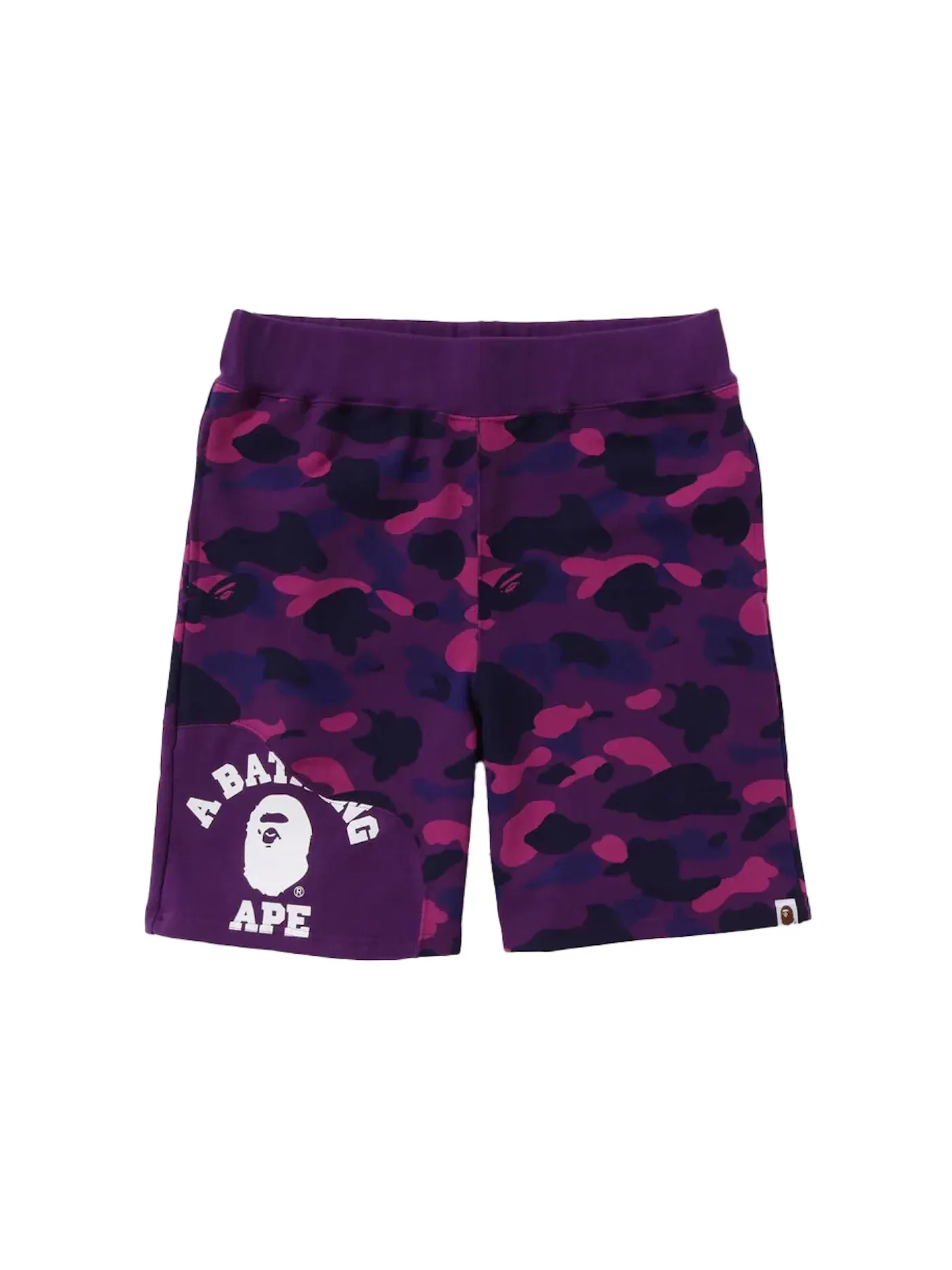 Мужские шорты с камуфляжным принтом BAPE Shorts — изображение 1 из 2, фиолетовый