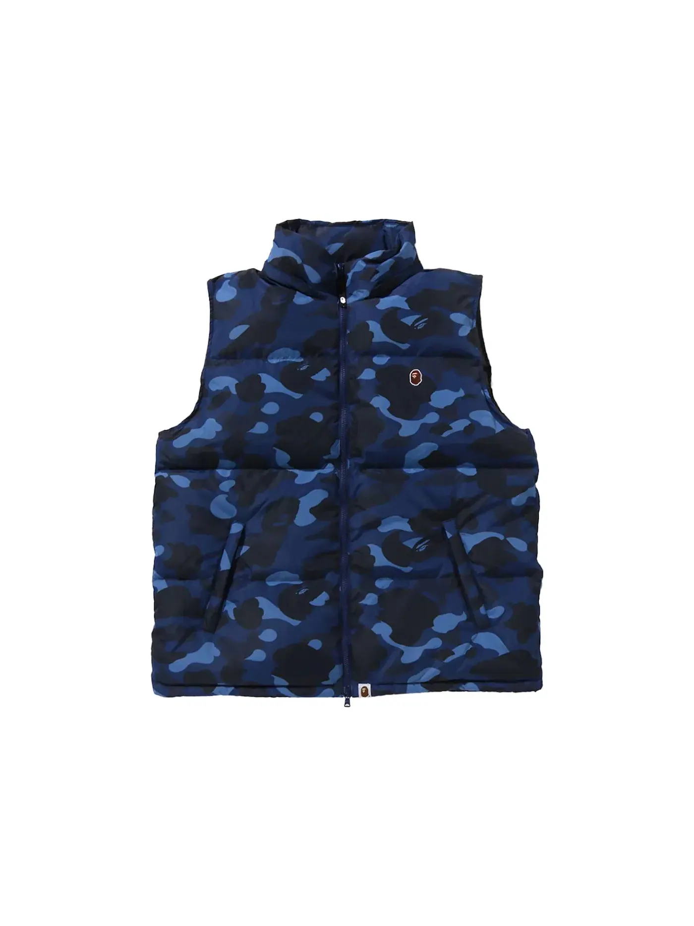 Мужской жилет с камуфляжным принтом BAPE — изображение 2 из 3, темно-синий