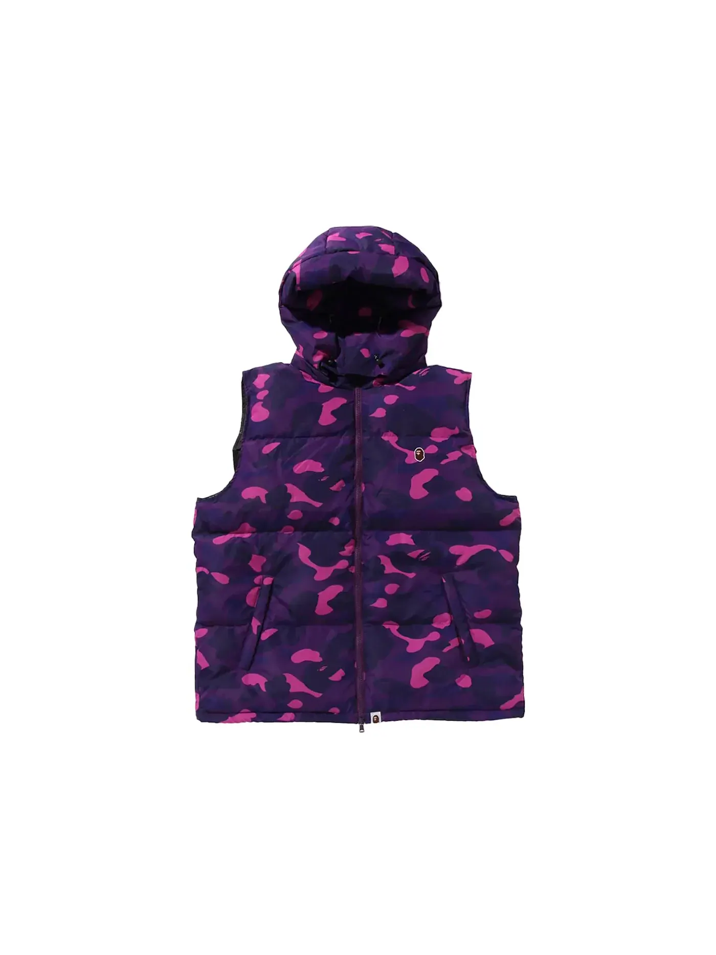 Мужской жилет с камуфляжным принтом BAPE — изображение 1 из 3, фиолетовый