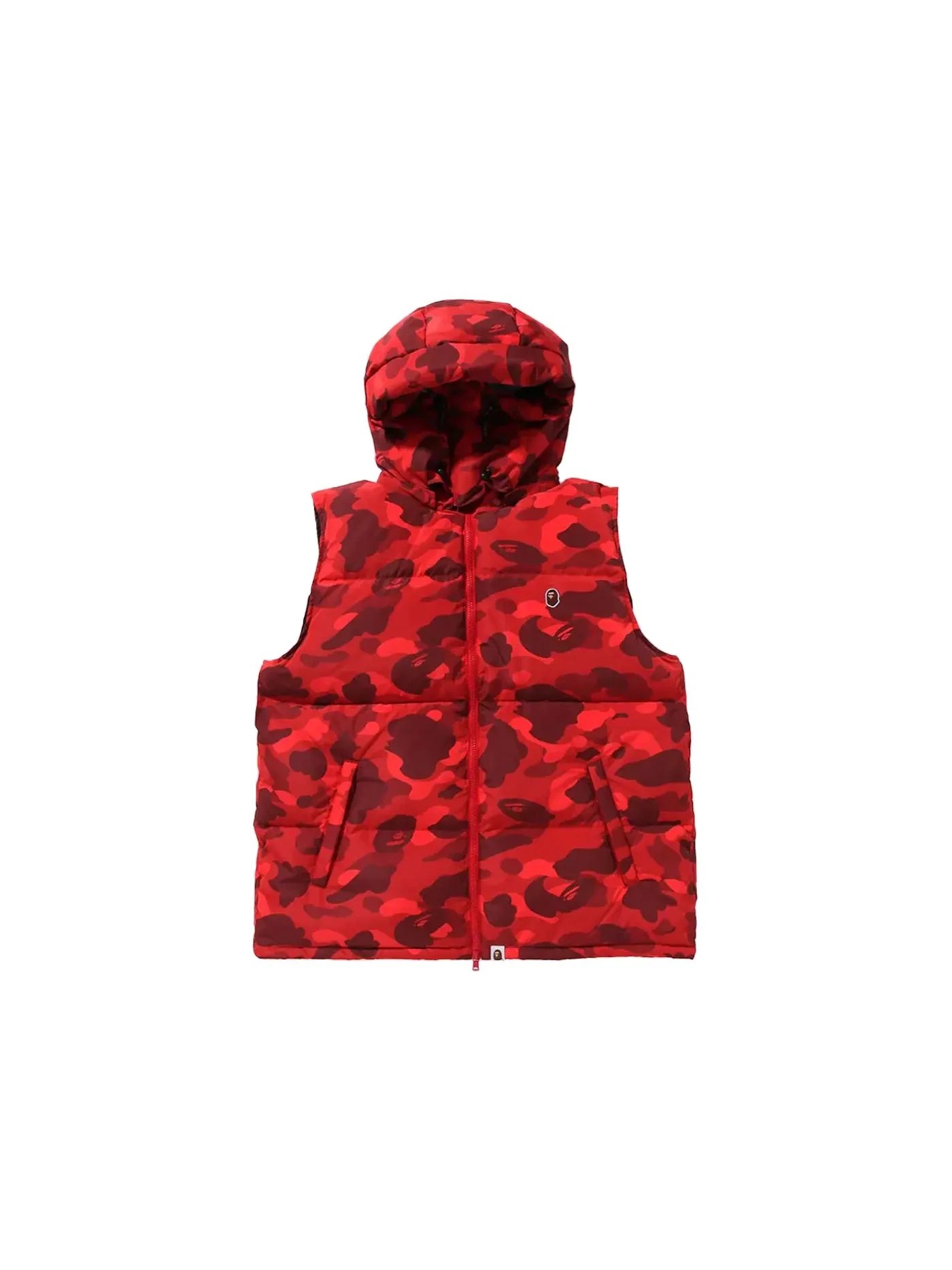 Мужской жилет с камуфляжным принтом BAPE — изображение 1 из 3, красный