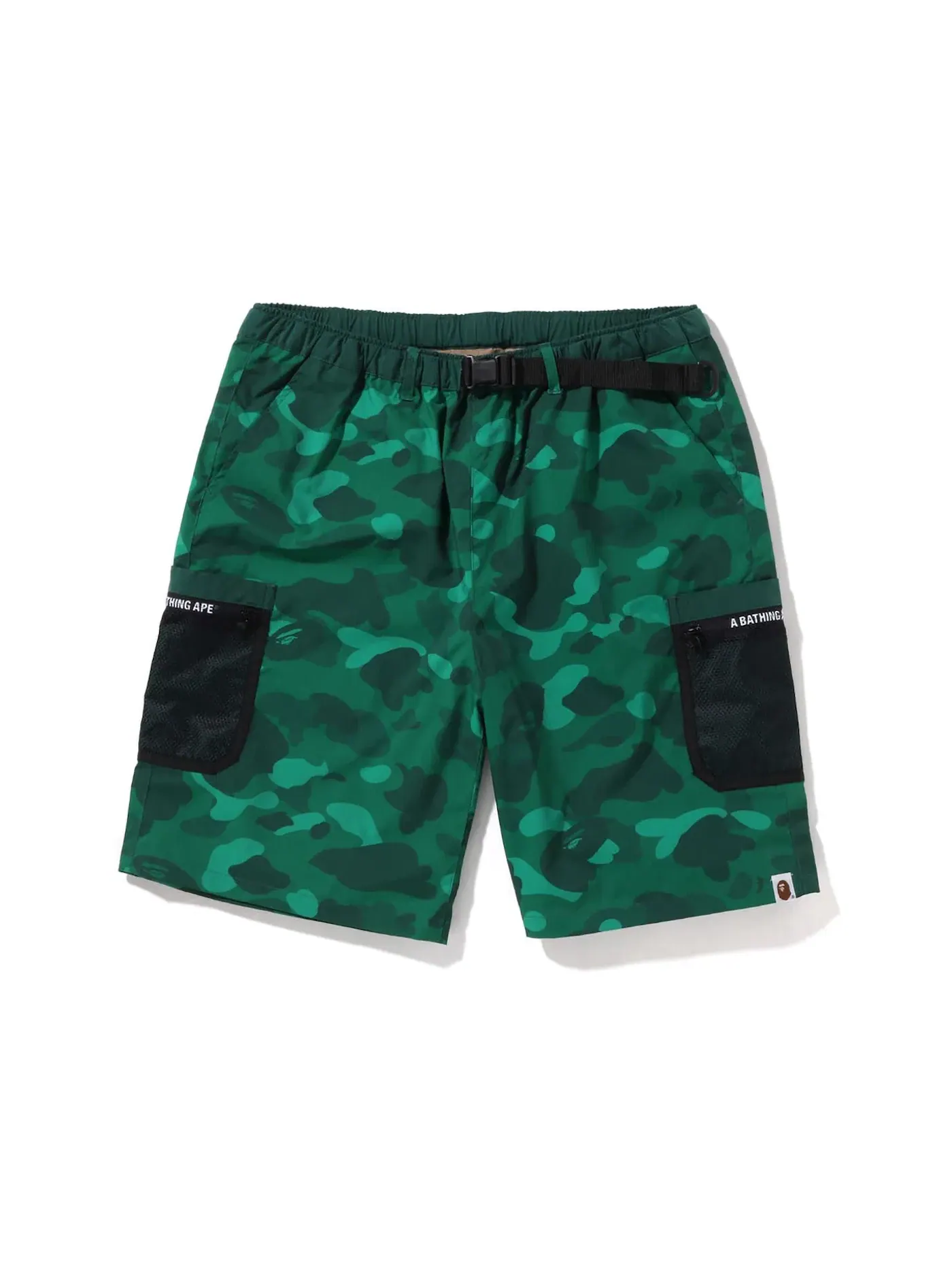 Мужские шорты с камуфляжным принтом BAPE — изображение 1 из 2, зеленый