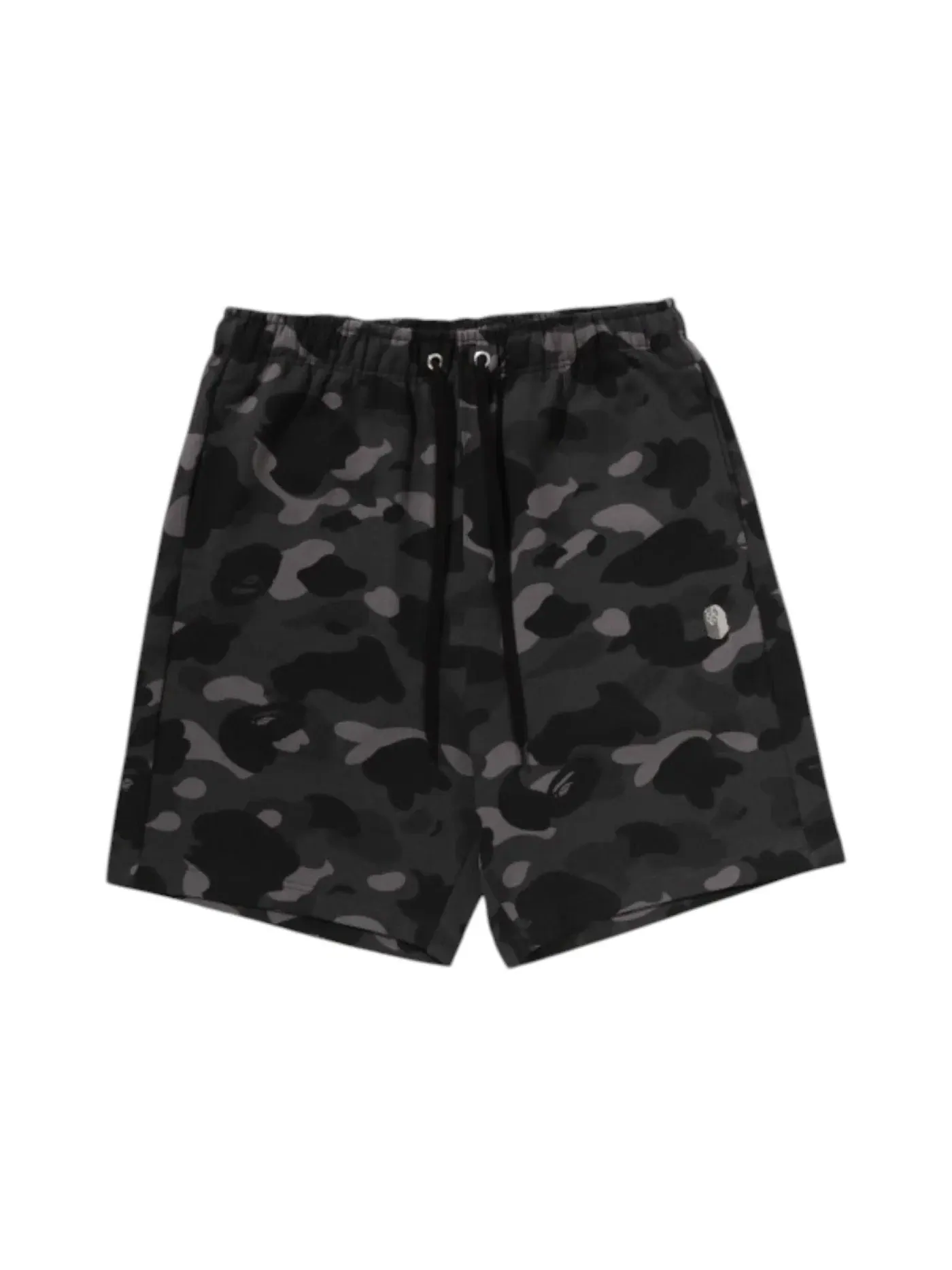 Мужские шорты свободного кроя с принтом BAPE Color Camo Metal Ape Head BAPE — изображение 1 из 2, черный