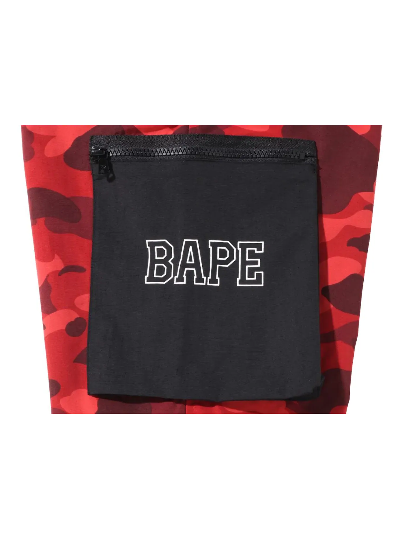Мужские брюки с камуфляжным принтом BAPE — изображение 3 из 3, красный