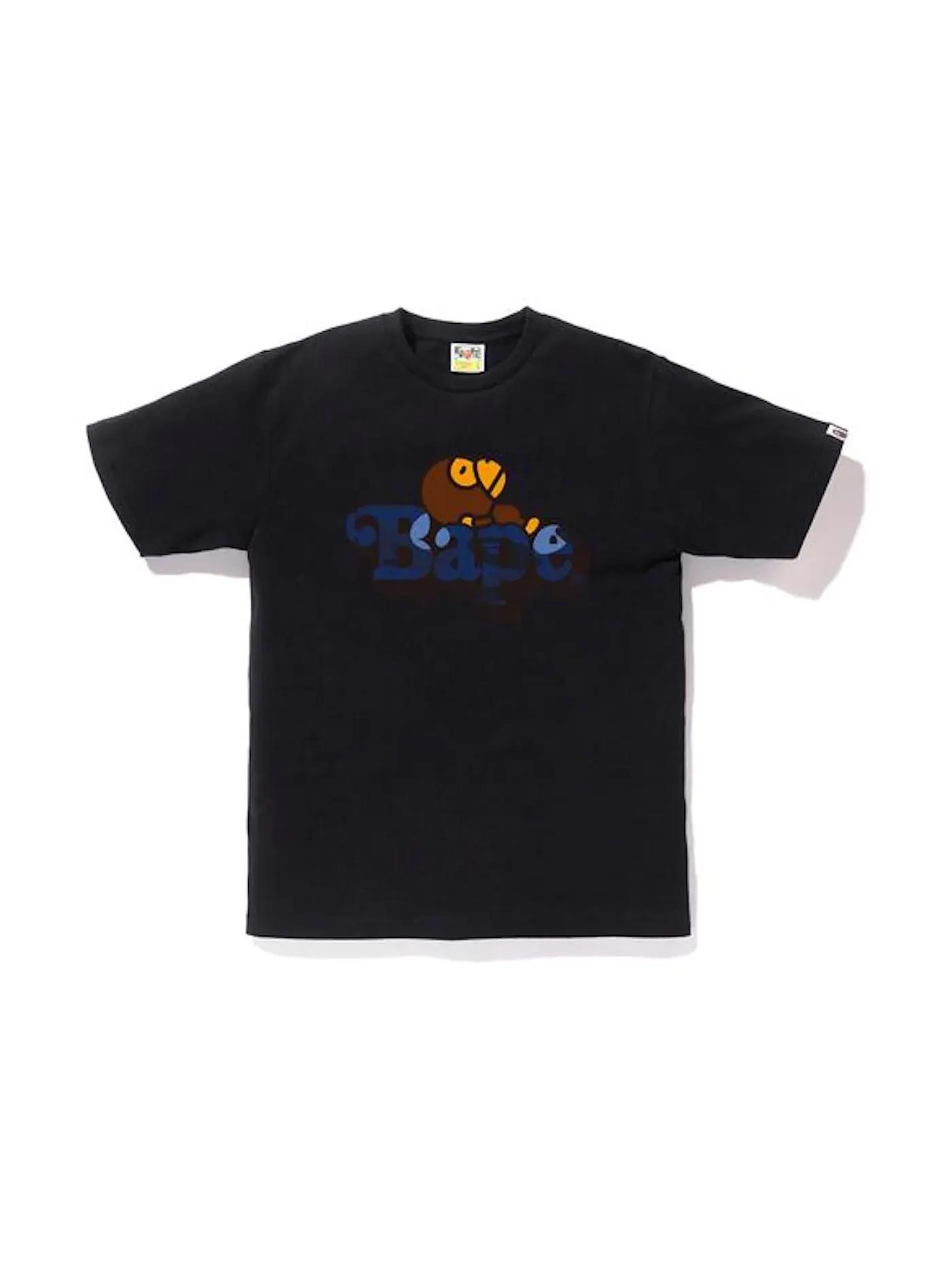 Мужская футболка с принтом BAPE Color Camo Milo On BAPE T-Shirt BAPE — изображение 1 из 1, черный/темно-синий