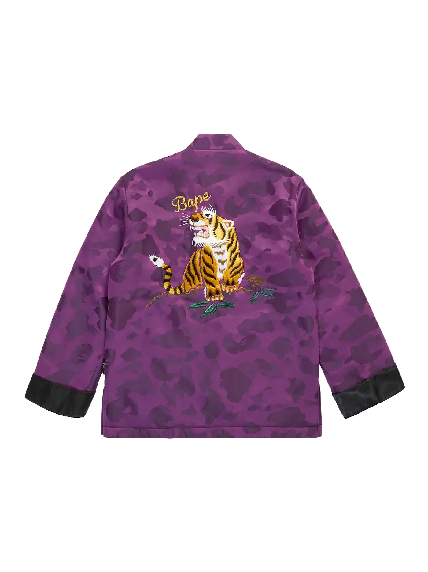 Мужская куртка с принтом BAPE Color Camo Padded China Jacket Purple BAPE — изображение 2 из 2, фиолетовый