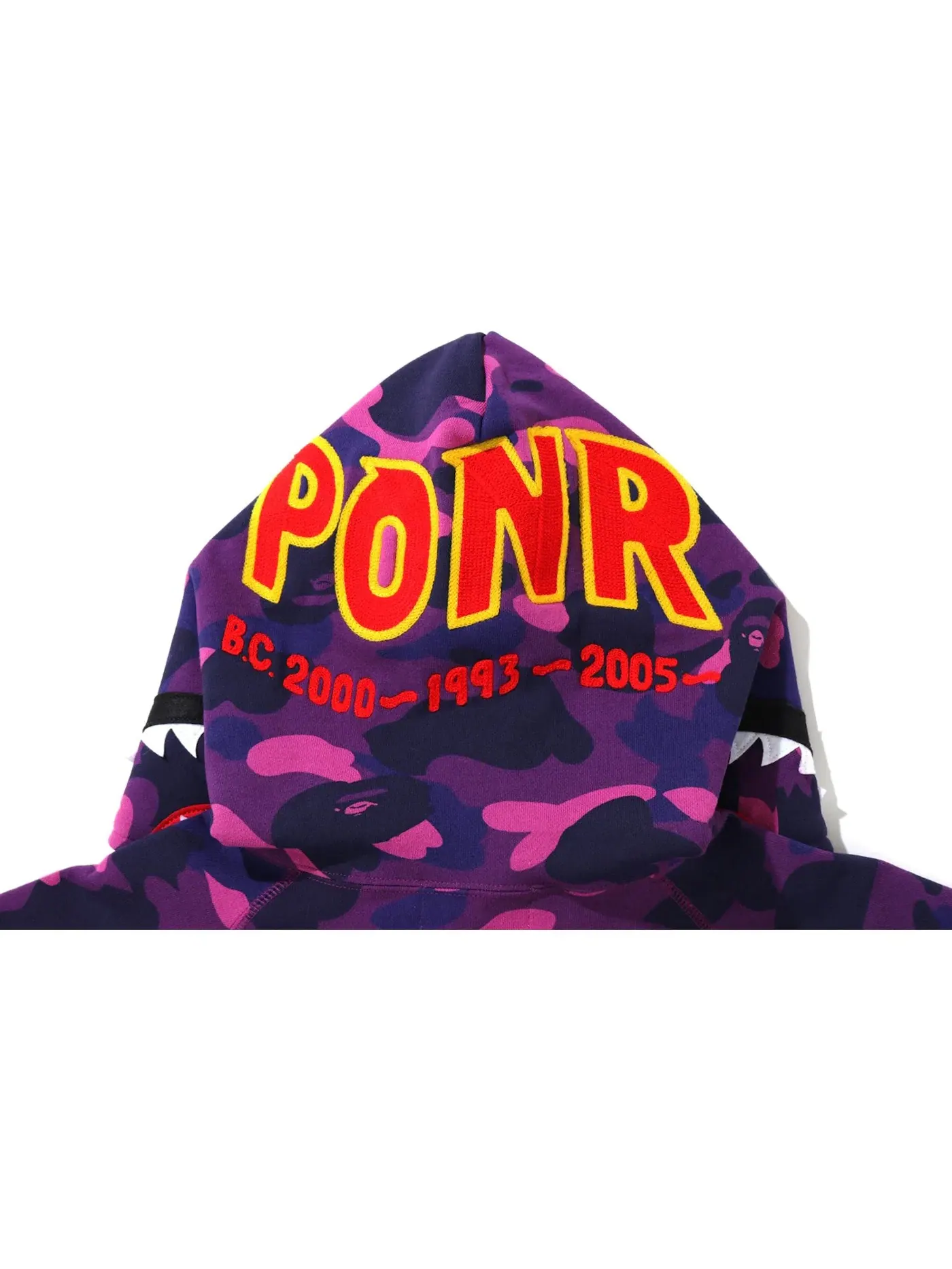 Мужская худи с камуфляжным принтом BAPE — изображение 3 из 3, фиолетовый