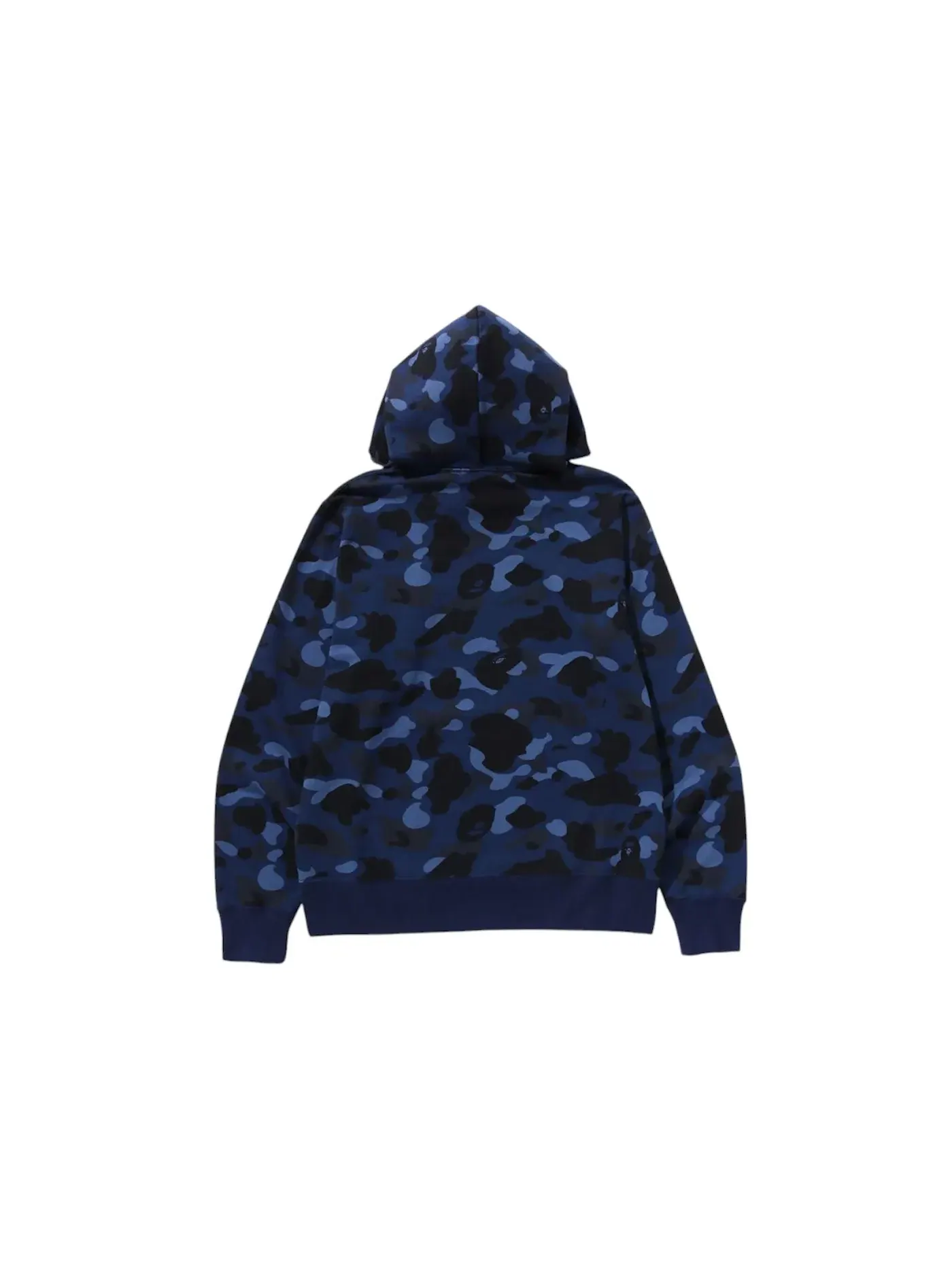 Мужской худи с камуфляжным принтом BAPE — изображение 2 из 2, темно-синий