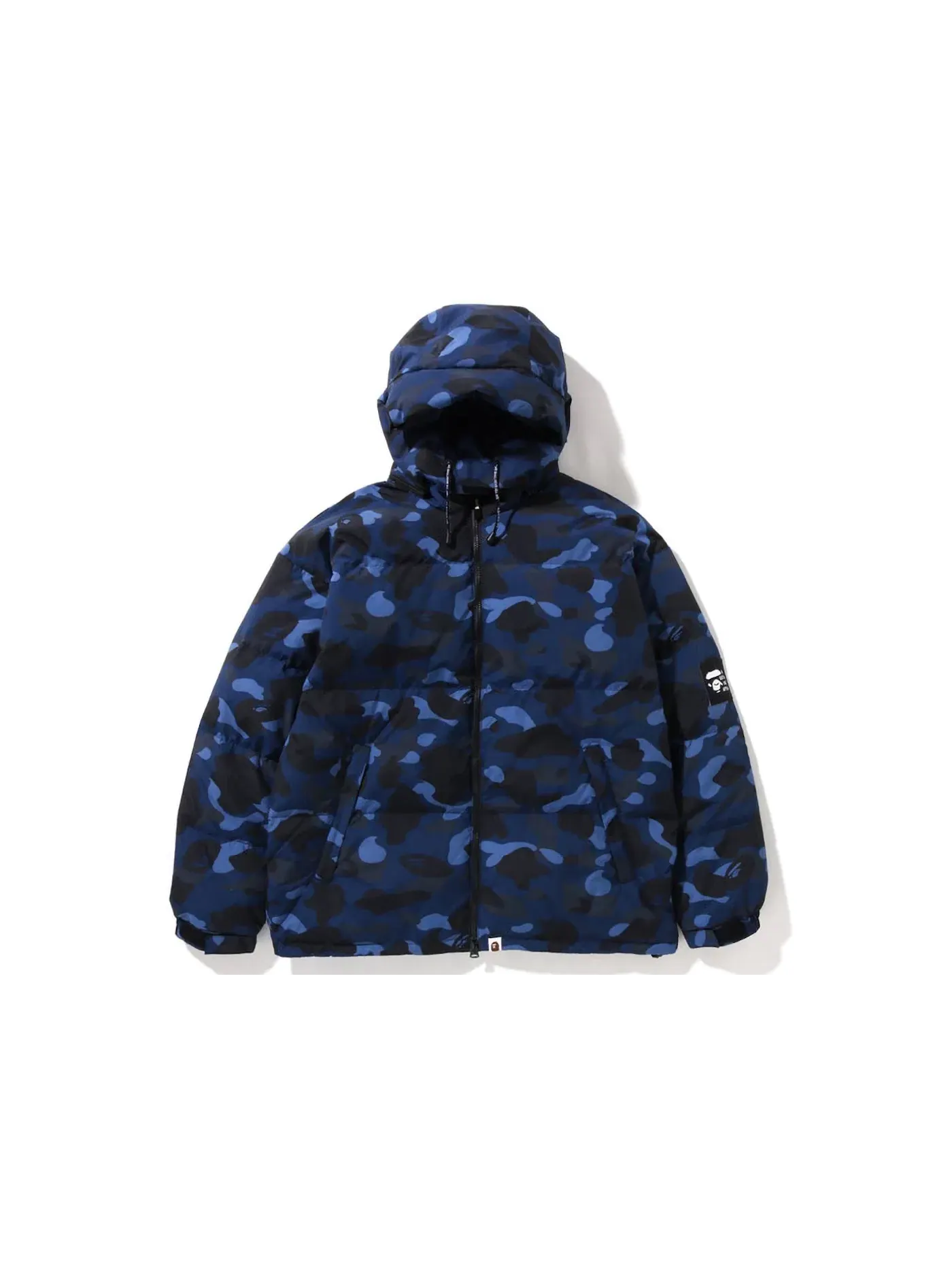 Мужская куртка с камуфляжным принтом BAPE — изображение 1 из 2, темно-синий