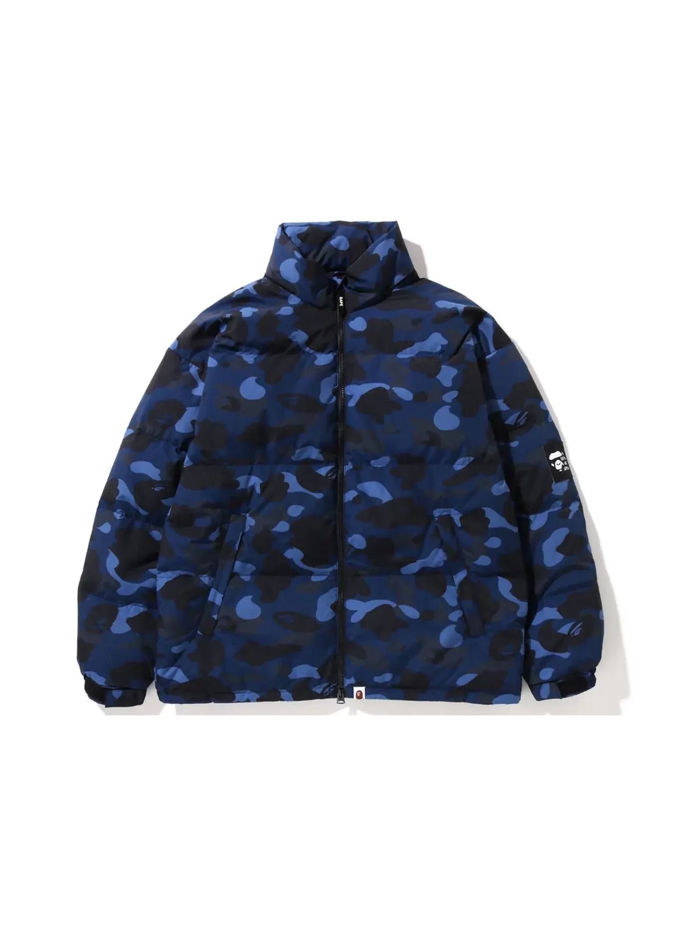 Мужская куртка с камуфляжным принтом BAPE — изображение 2 из 2, темно-синий