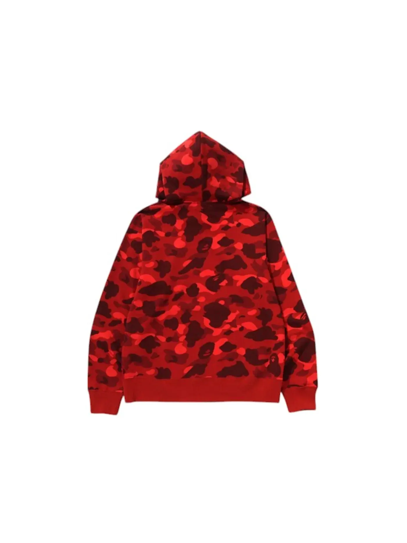 Мужской худи с камуфляжным принтом BAPE Hoodie (SS25) — изображение 2 из 2, красный