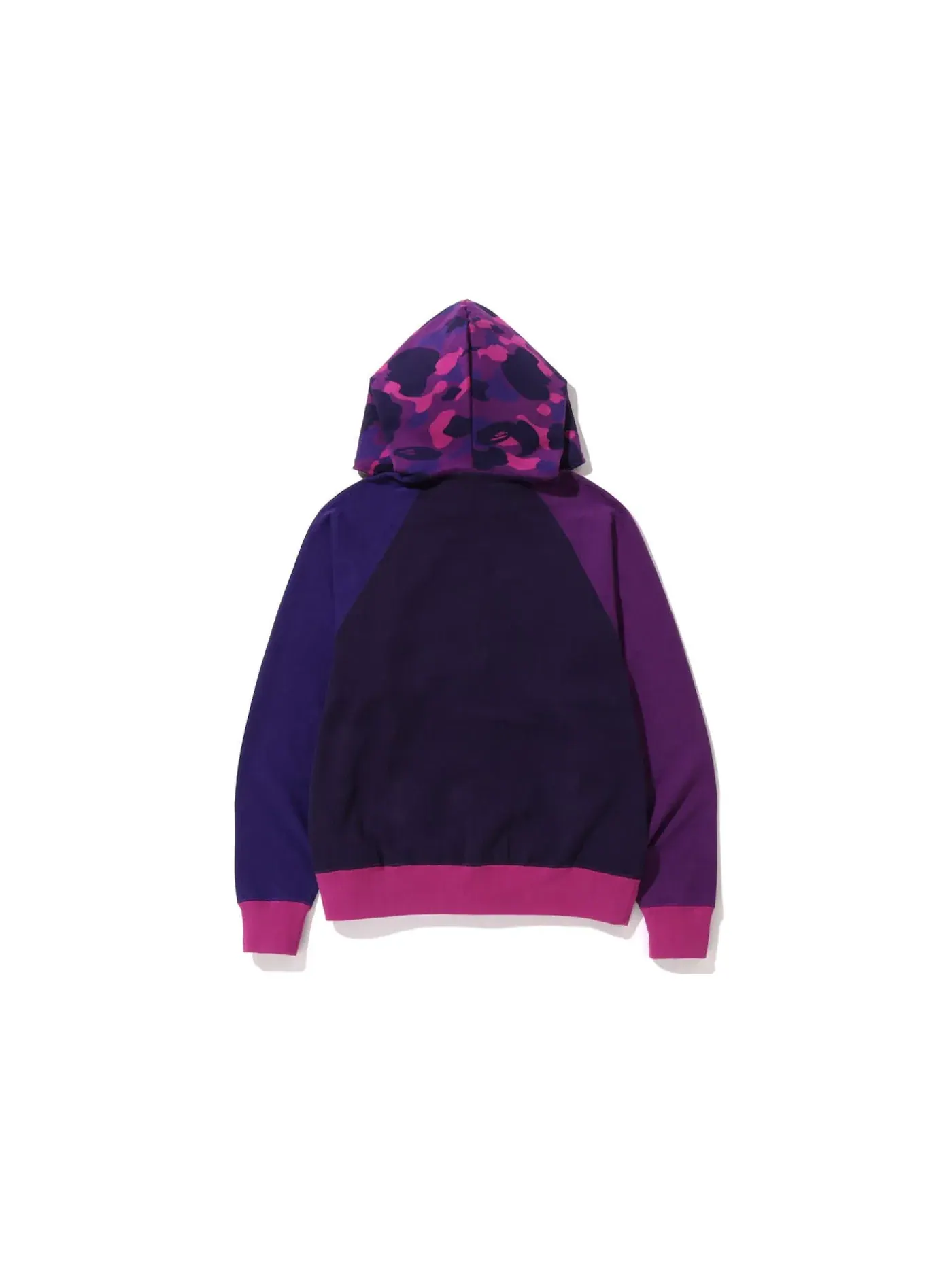 Мужская худи свободного кроя с принтом Color Camo BAPE — изображение 2 из 2, фиолетовый