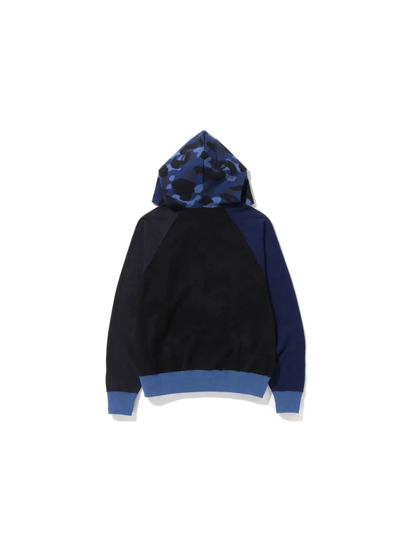 Мужская худи свободного кроя Color Camo Relaxed Fit Full Zip BAPE — изображение 2 из 2, темно-синий