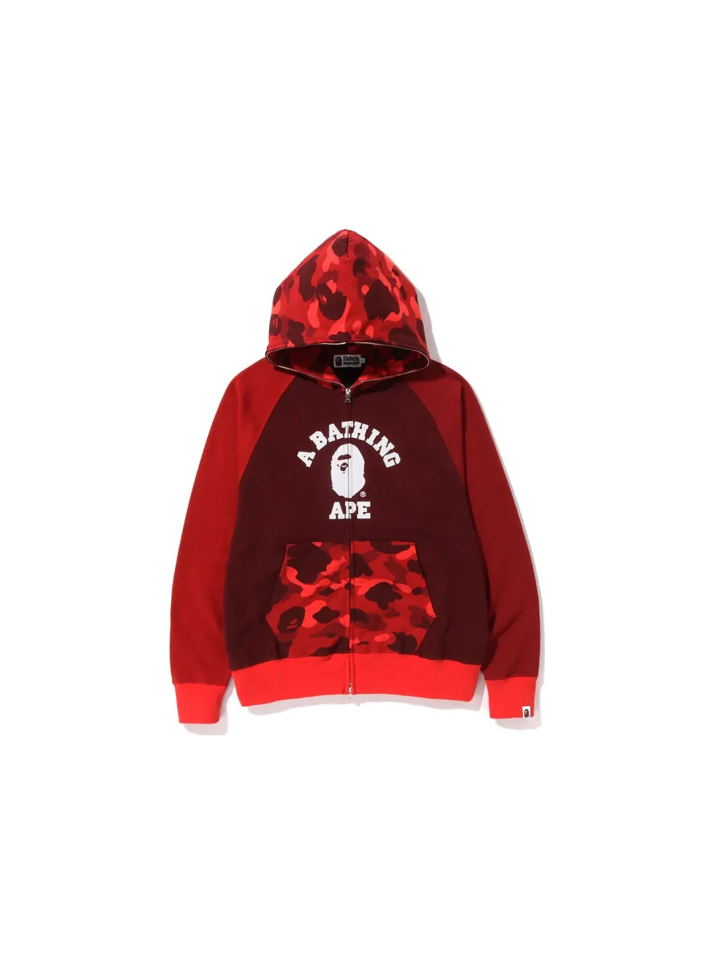 Мужская худи свободного кроя Color Camo BAPE — изображение 1 из 2, красный