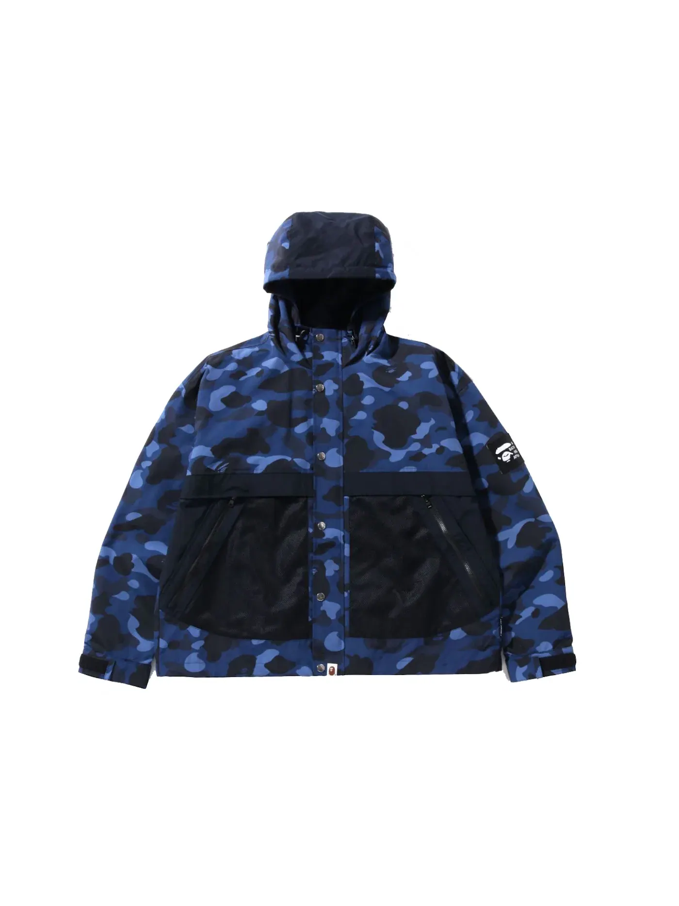 Мужская куртка свободного кроя с принтом BAPE Color Camo — изображение 1 из 2, темно-синий