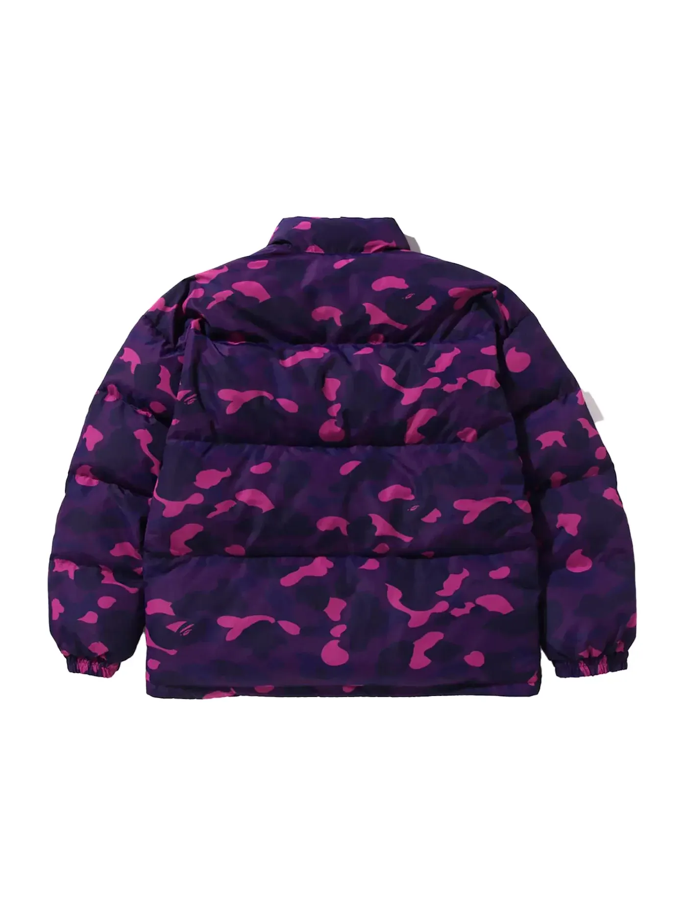 Мужская куртка-пуховик двусторонняя с принтом BAPE Color Camo Reversible Down Jacket — изображение 2 из 3, фиолетовый