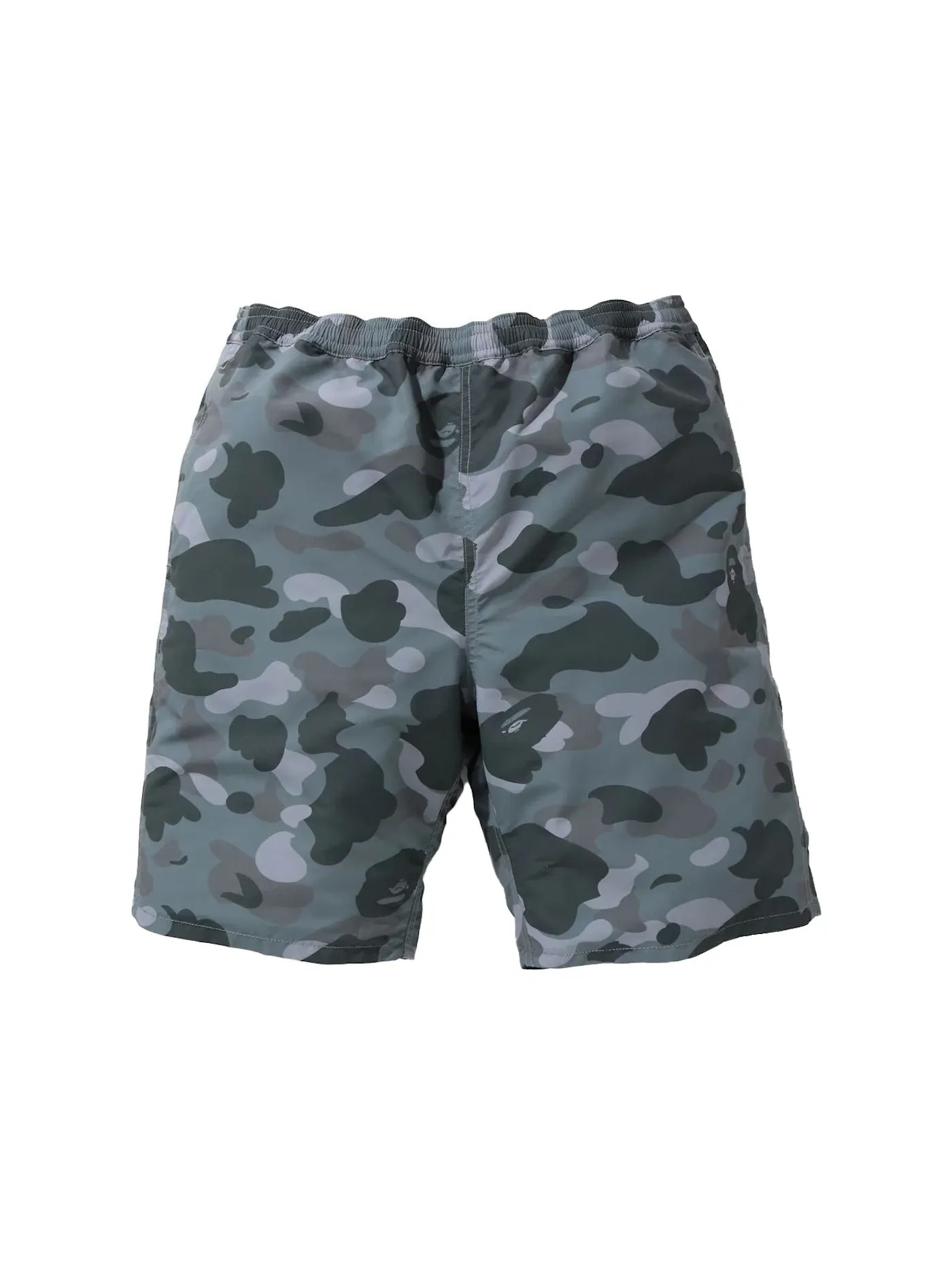 Мужские шорты с принтом BAPE Color Camo Reversible Shorts BAPE — изображение 1 из 2, серый