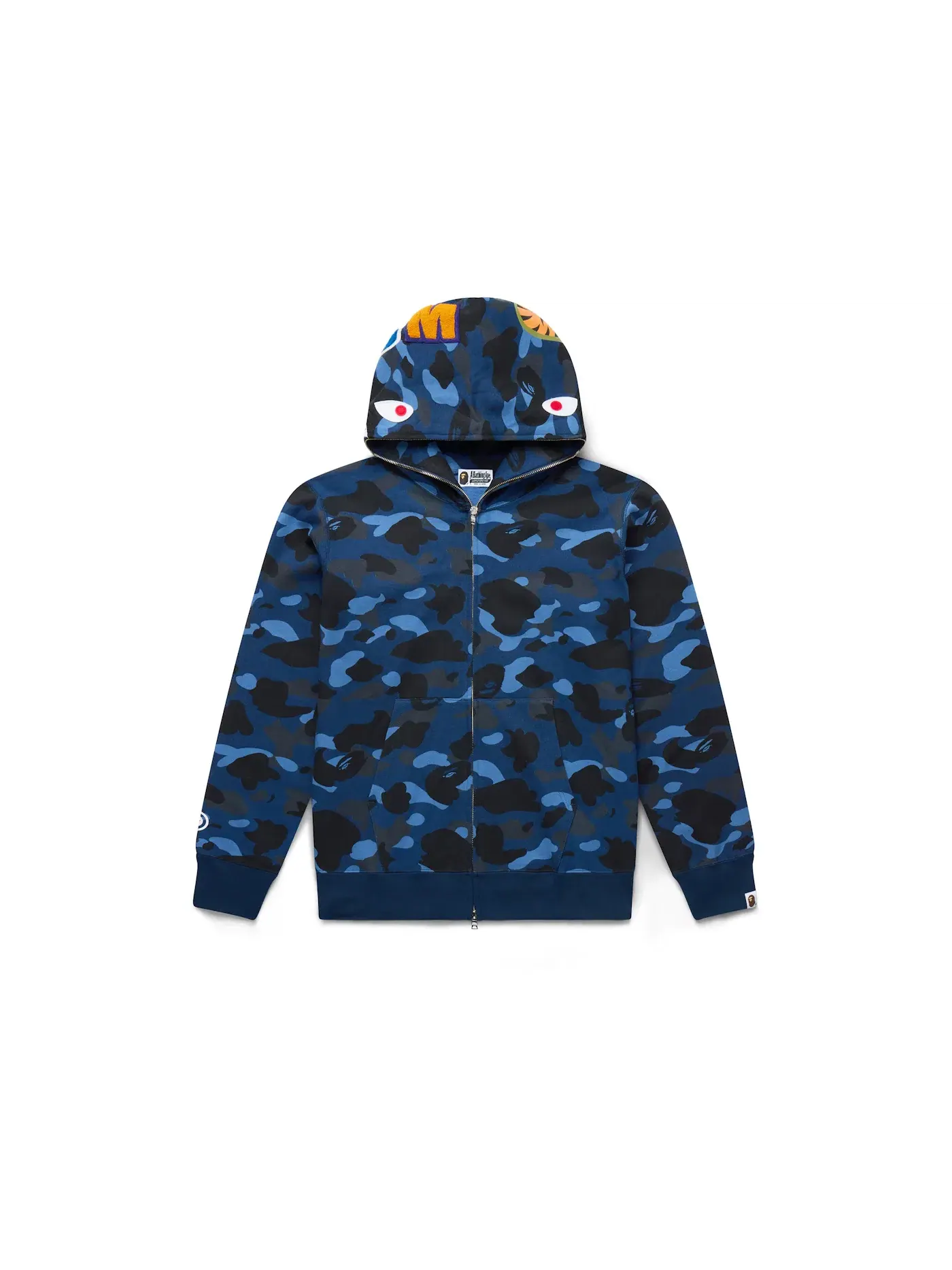 Мужская худи с камуфляжным принтом BAPE — изображение 1 из 6, синий