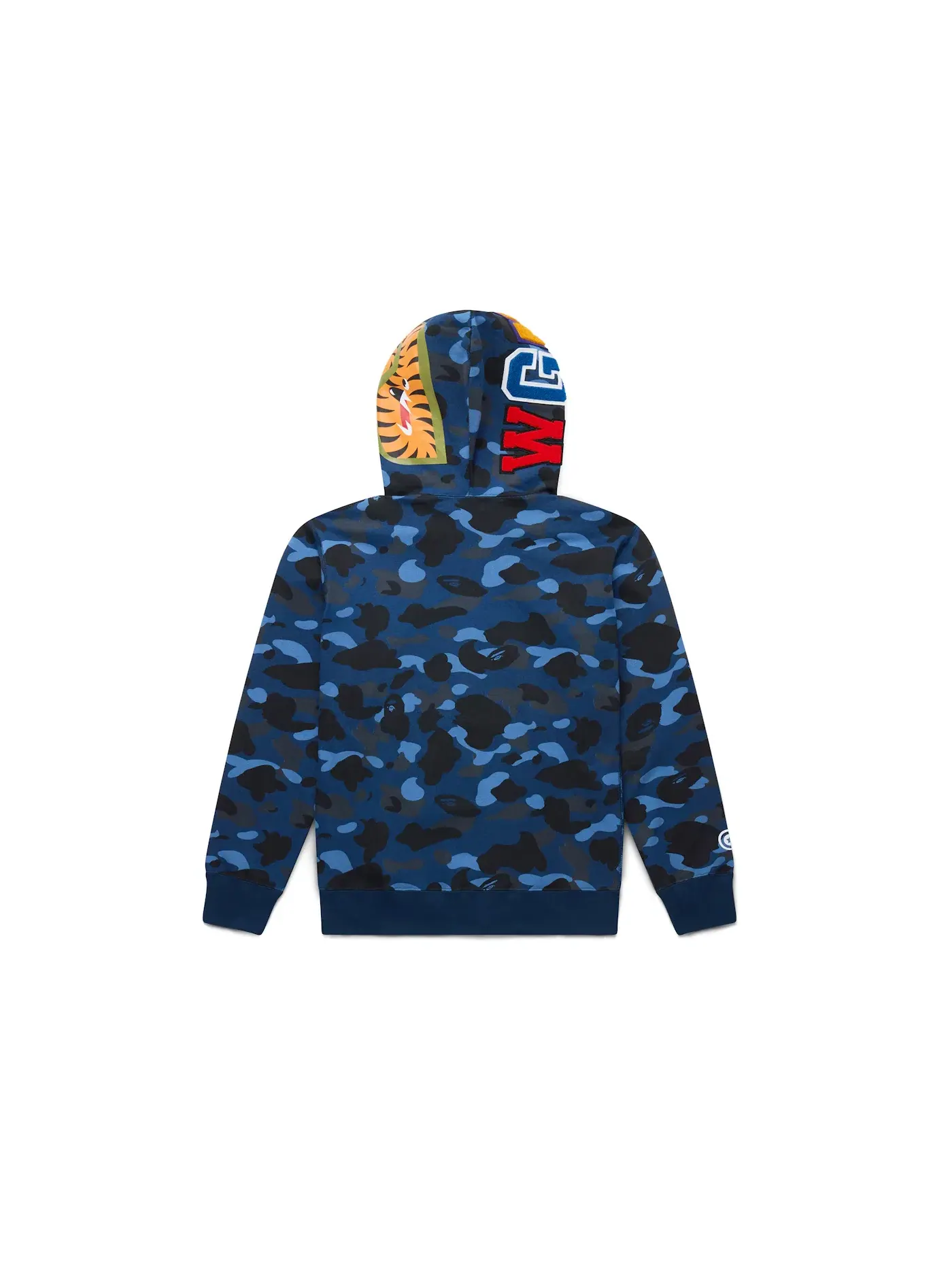 Мужская худи с камуфляжным принтом BAPE — изображение 2 из 6, синий