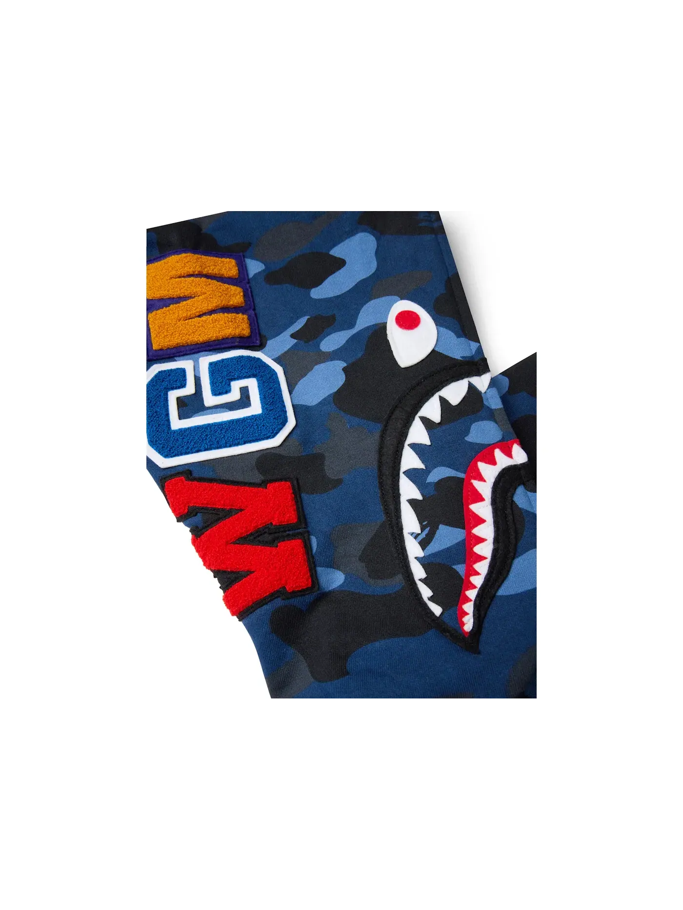 Мужская худи с камуфляжным принтом BAPE — изображение 3 из 6, синий