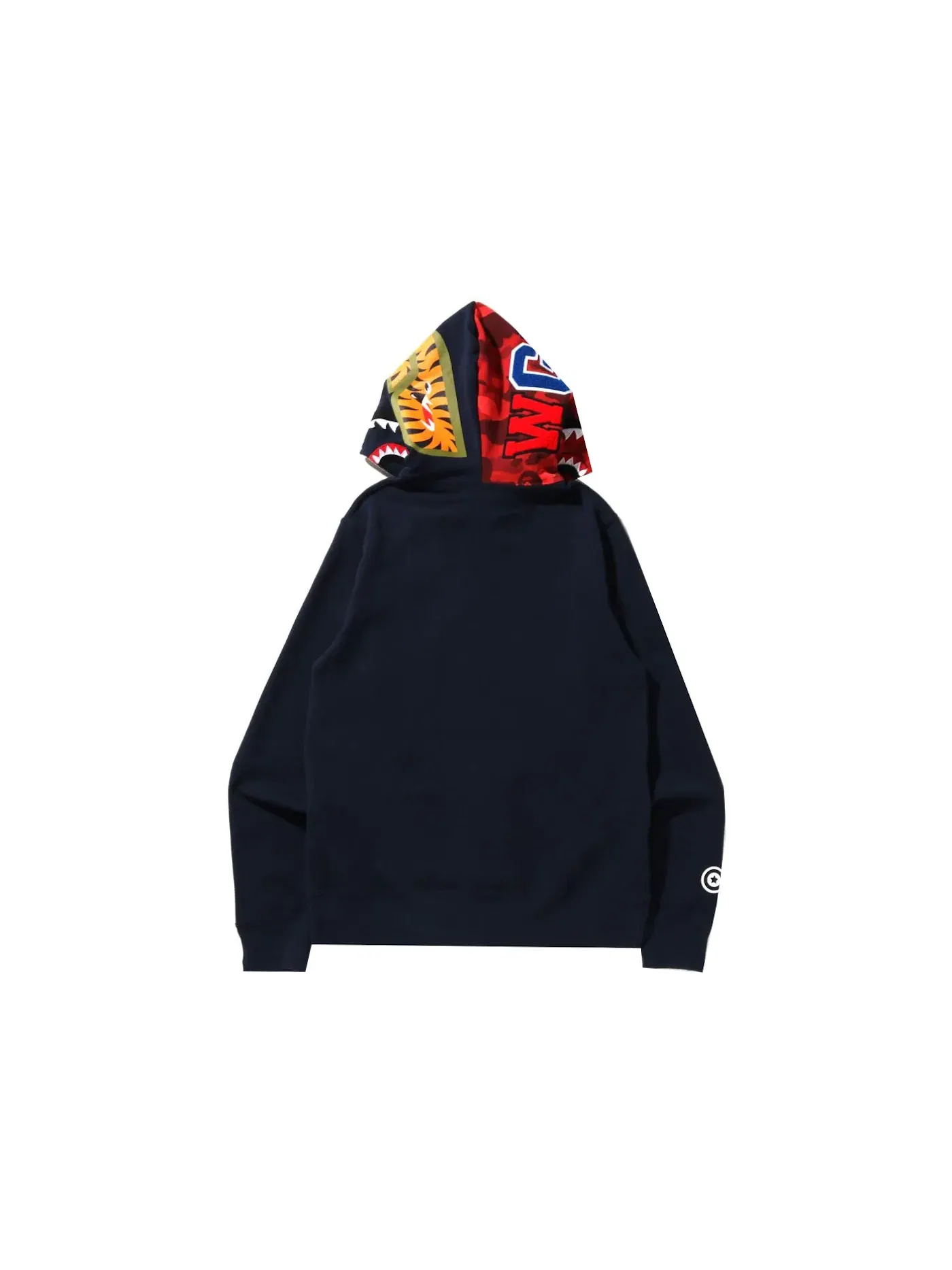 Мужская худи с принтом Color Camo Shark BAPE — изображение 3 из 3, темно-синий/красный