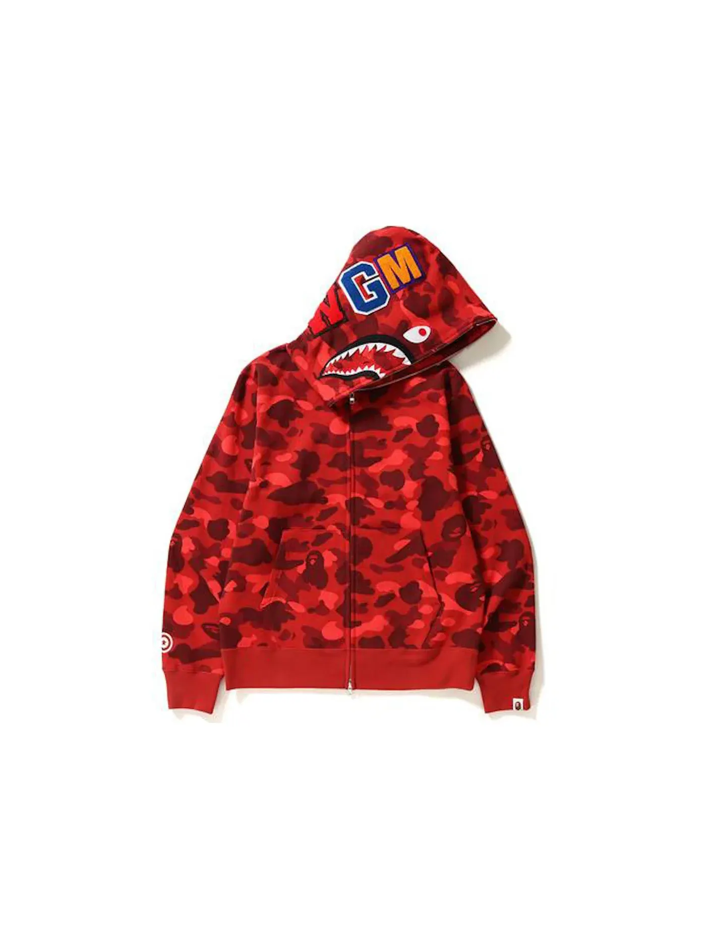 Мужская худи с камуфляжным принтом BAPE — изображение 1 из 2, красный