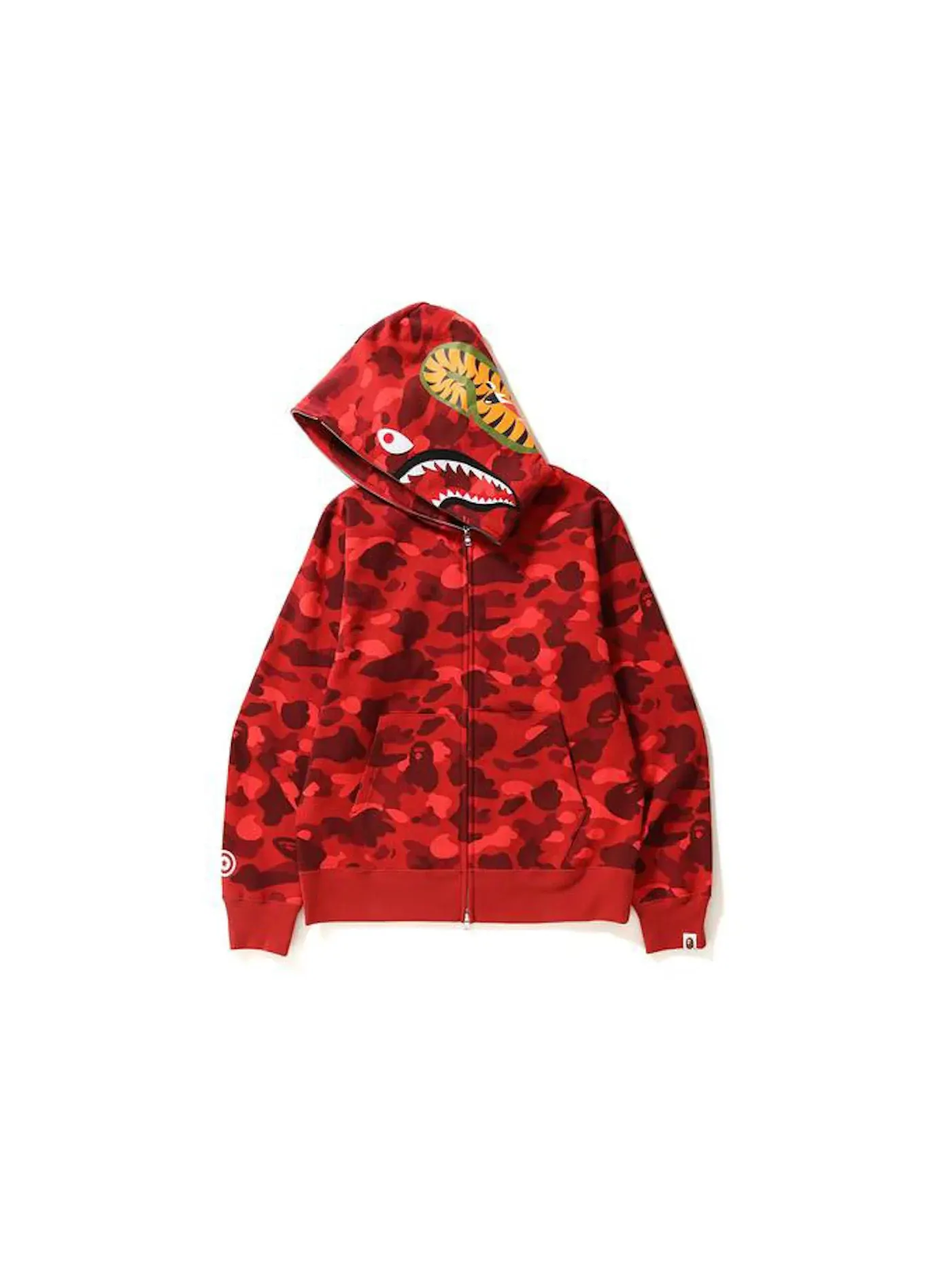 Мужская худи с камуфляжным принтом BAPE — изображение 2 из 2, красный