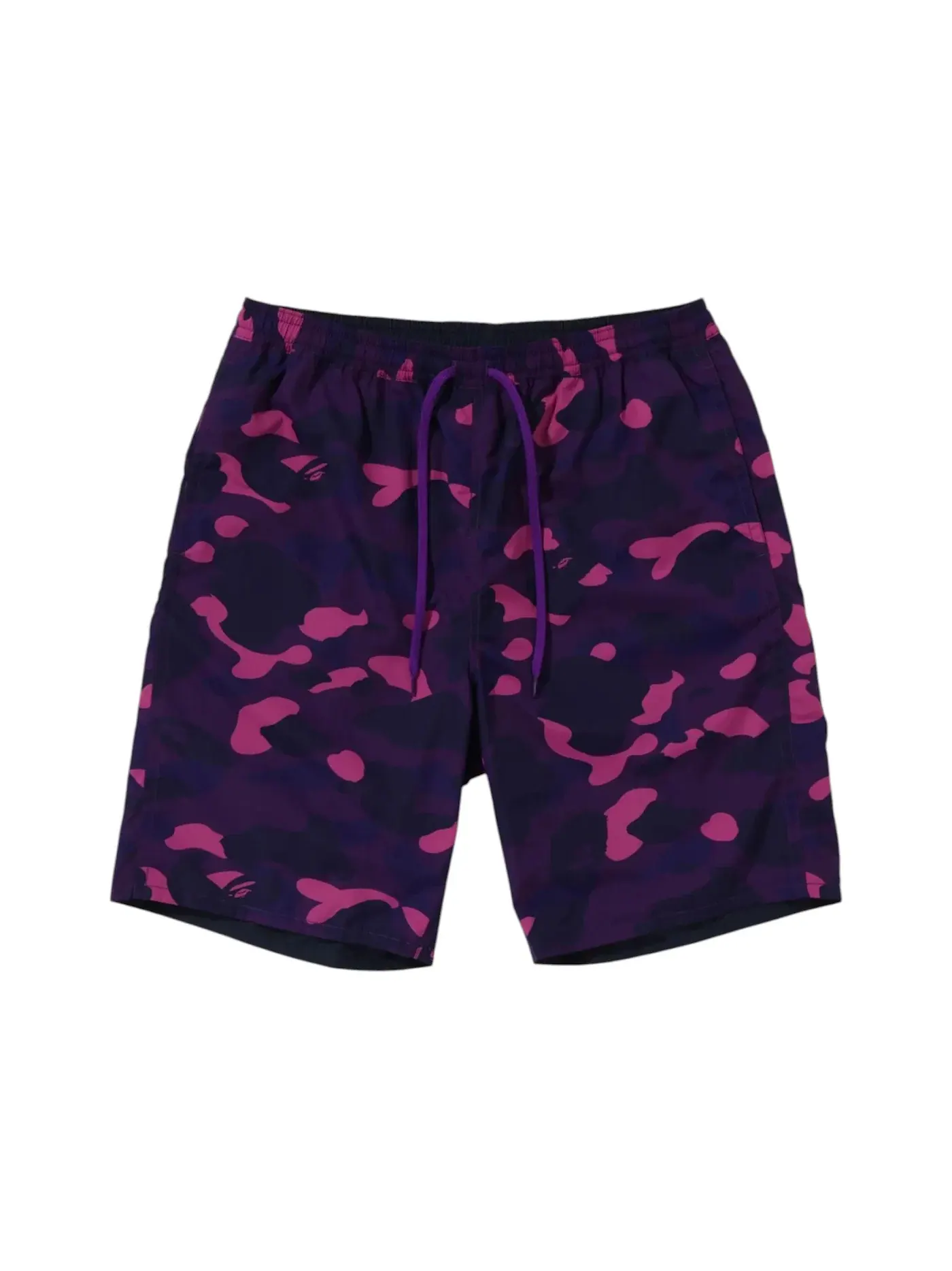 Мужские шорты с принтом BAPE Color Camo Shark Reversible Shorts BAPE — изображение 1 из 2, фиолетовый темно-синий