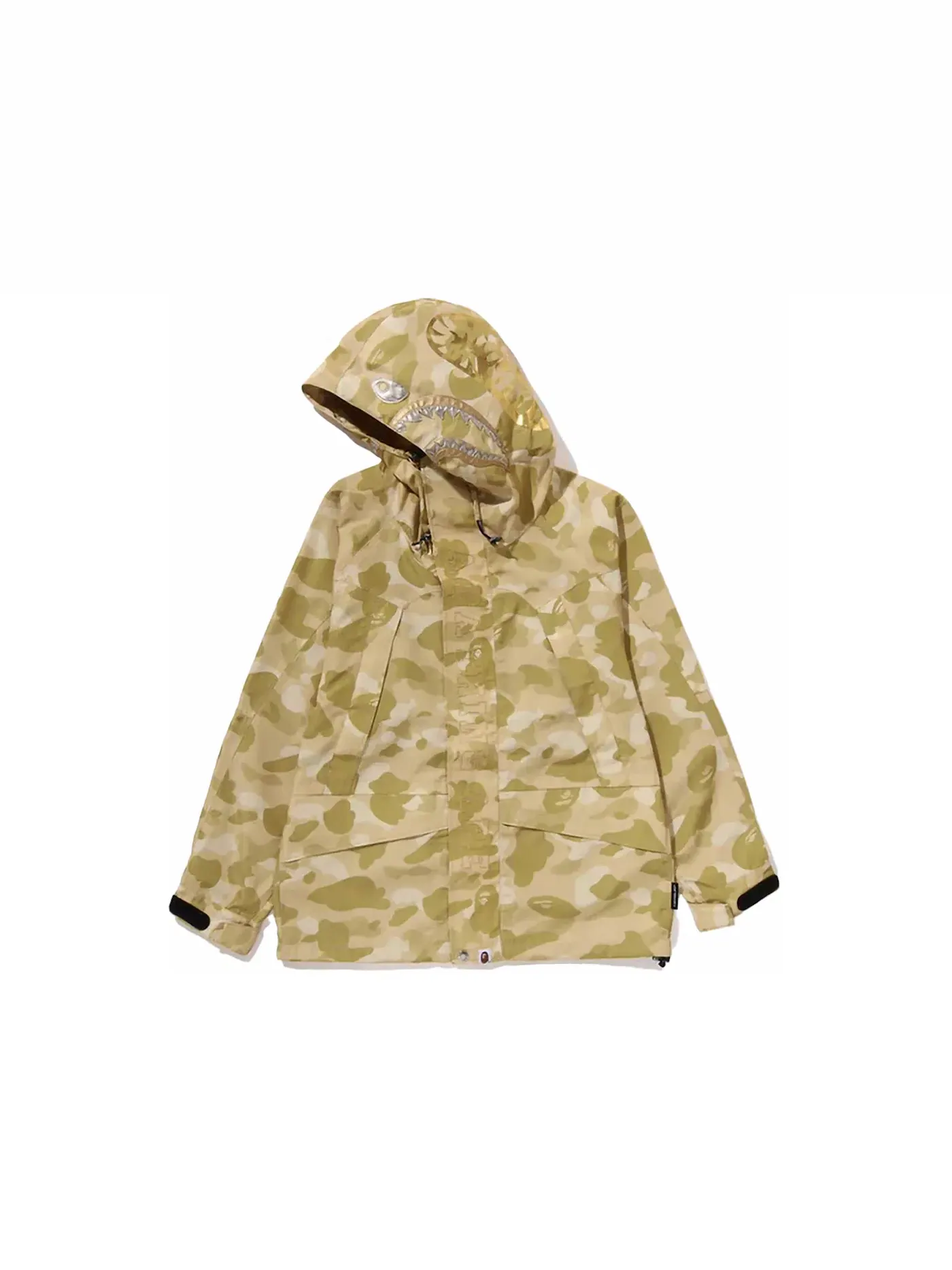 Мужская куртка с камуфляжным принтом Shark BAPE — изображение 3 из 3, желтый