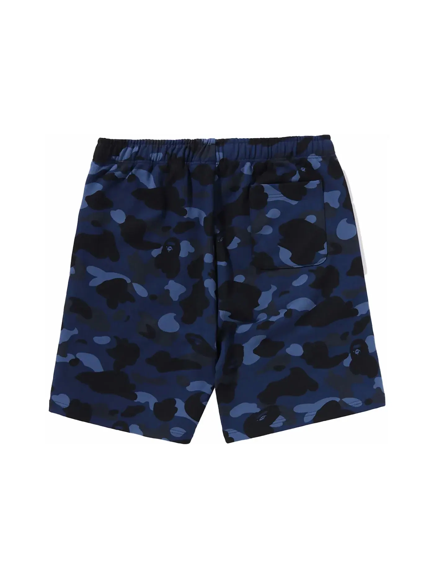 Мужские шорты с камуфляжным принтом BAPE Shorts (SS24) — изображение 2 из 2, темно-синий