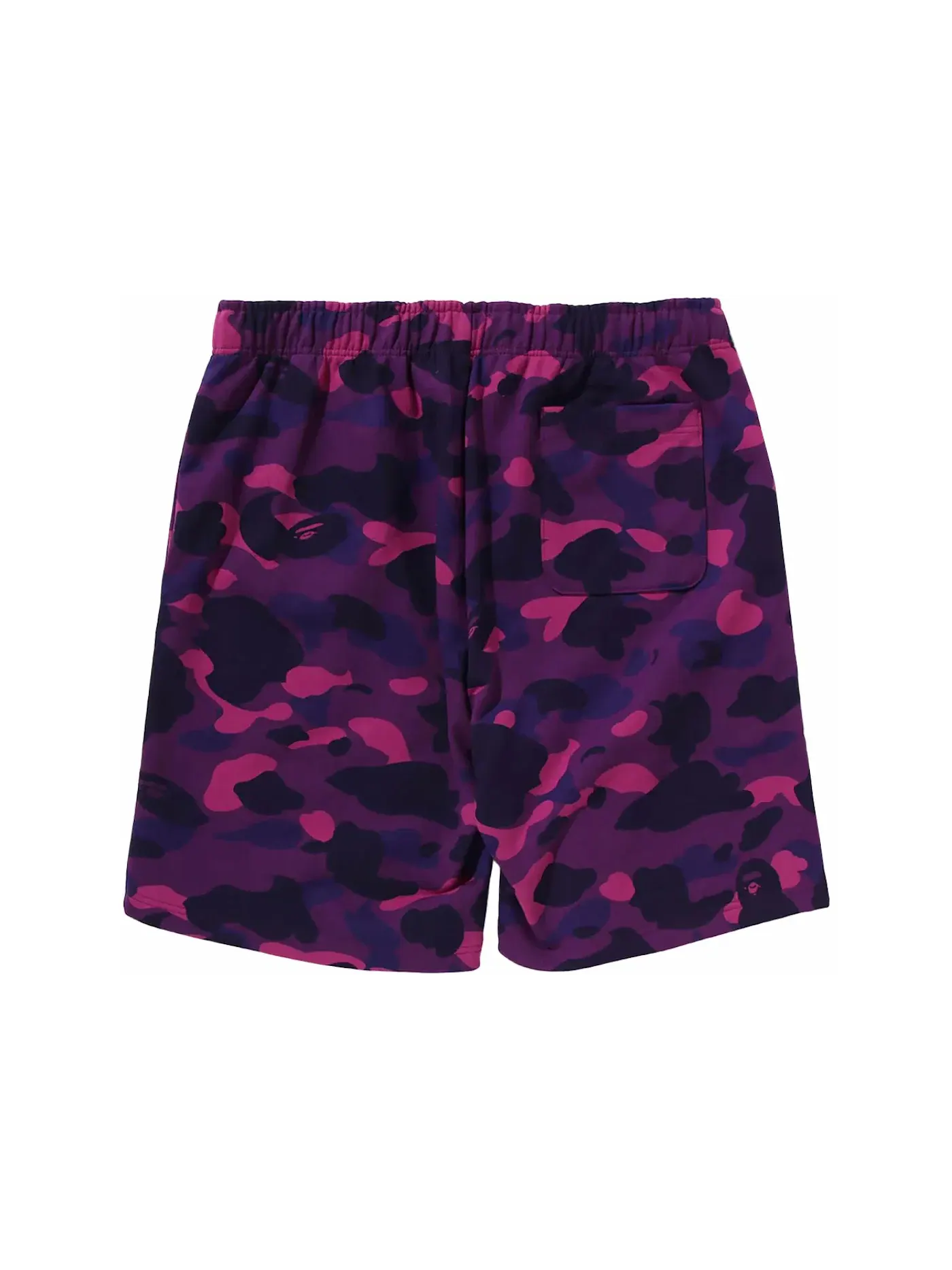 Мужские шорты с принтом BAPE Color Camo Shark Shorts (SS24) BAPE — изображение 2 из 2, фиолетовый