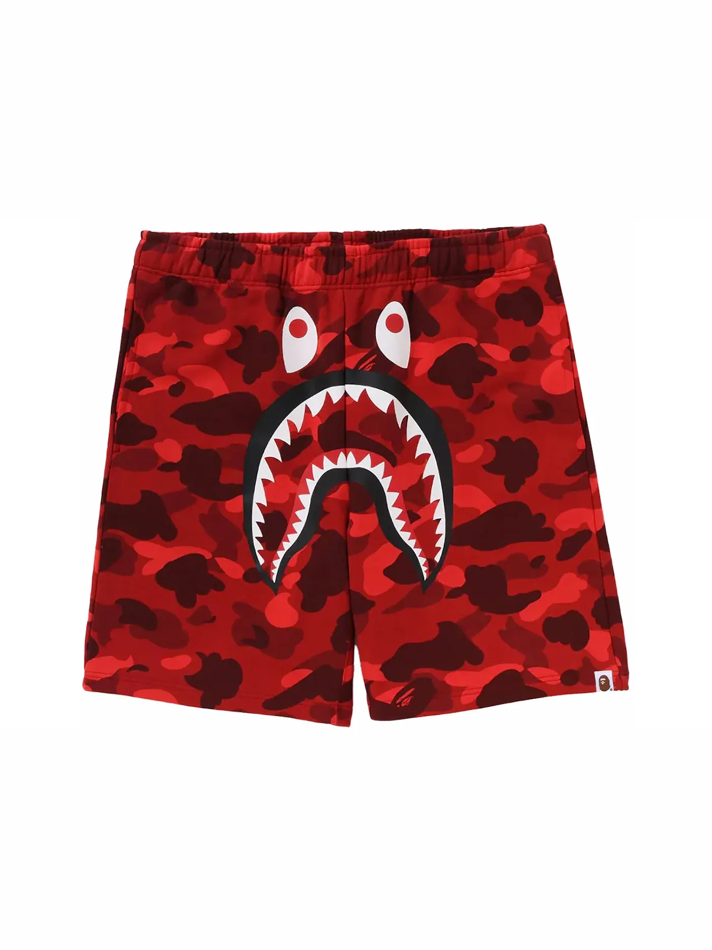 Мужские шорты с камуфляжным принтом BAPE — изображение 1 из 2, красный