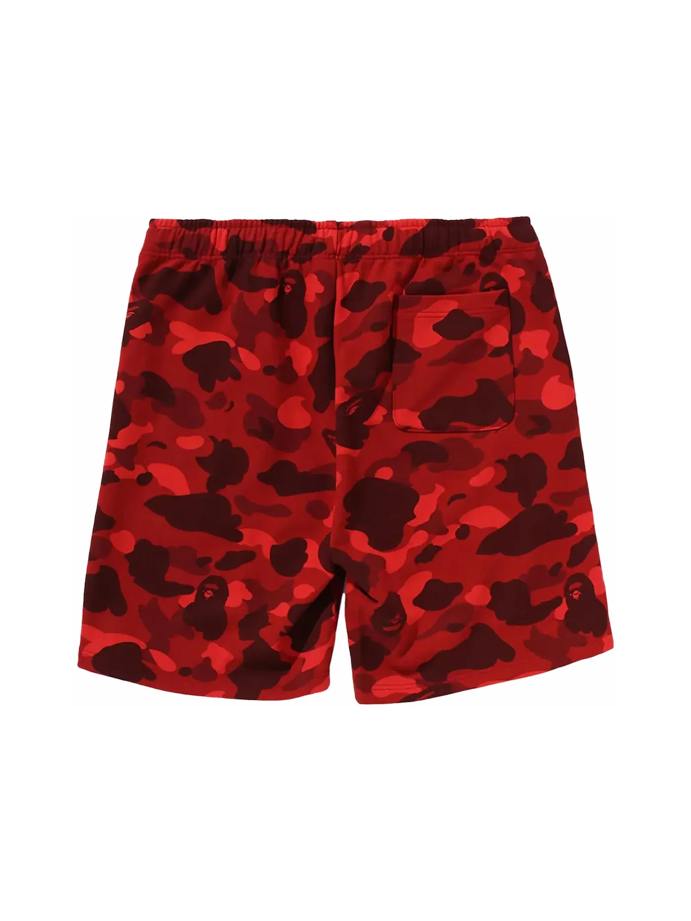 Мужские шорты с камуфляжным принтом BAPE — изображение 2 из 2, красный